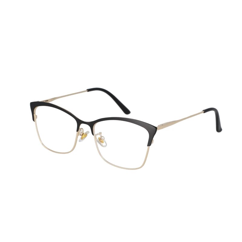 CCspace Women's Square Cat Eye Glasses - Full Rim Lightweight Alloy Frame Eyeglasses (Model 51097) for Office, Reading & Fashion Accessories