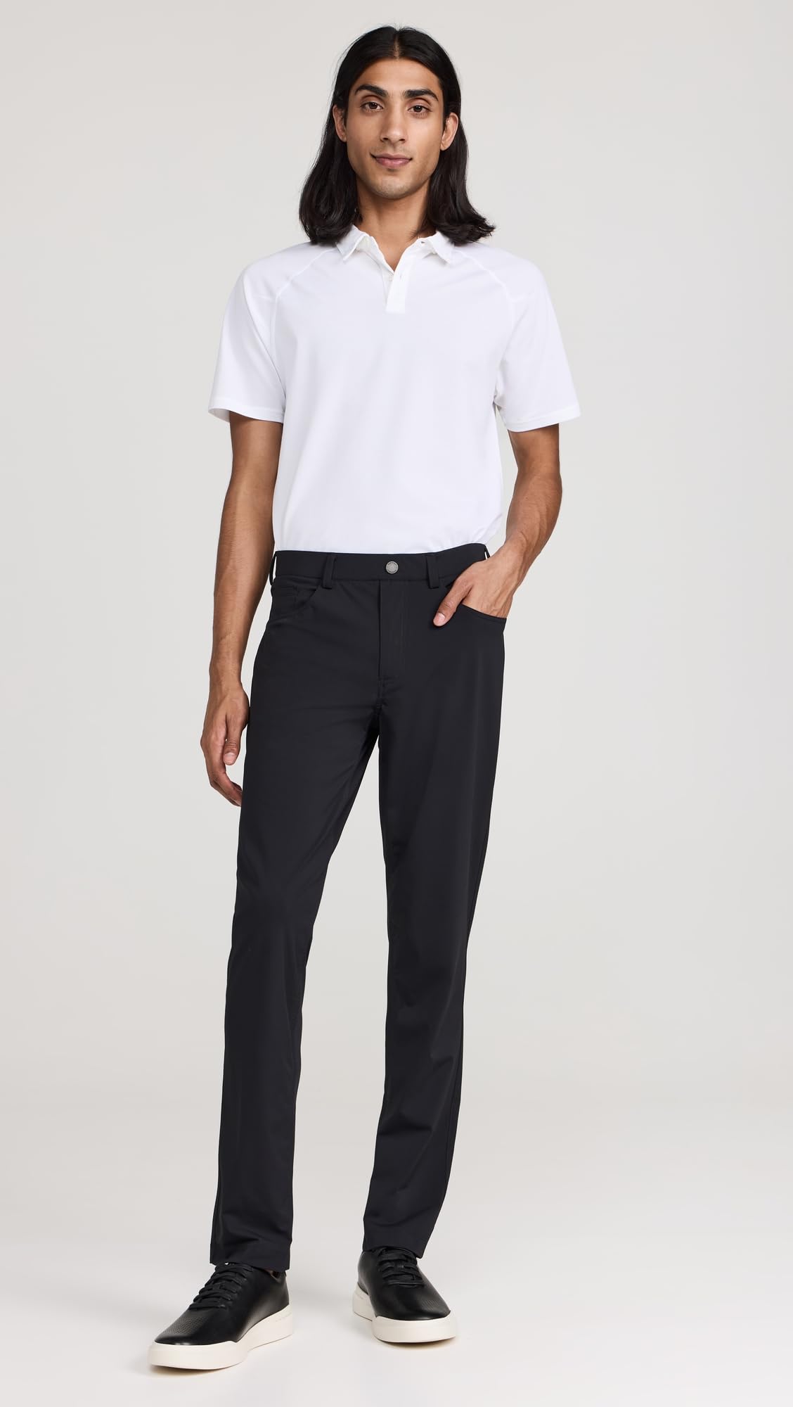 Men's Kent Pull On Trousers 32 Inch Inseam - Comfortable Stretch Dress Pants for Business Casual & Office Wear