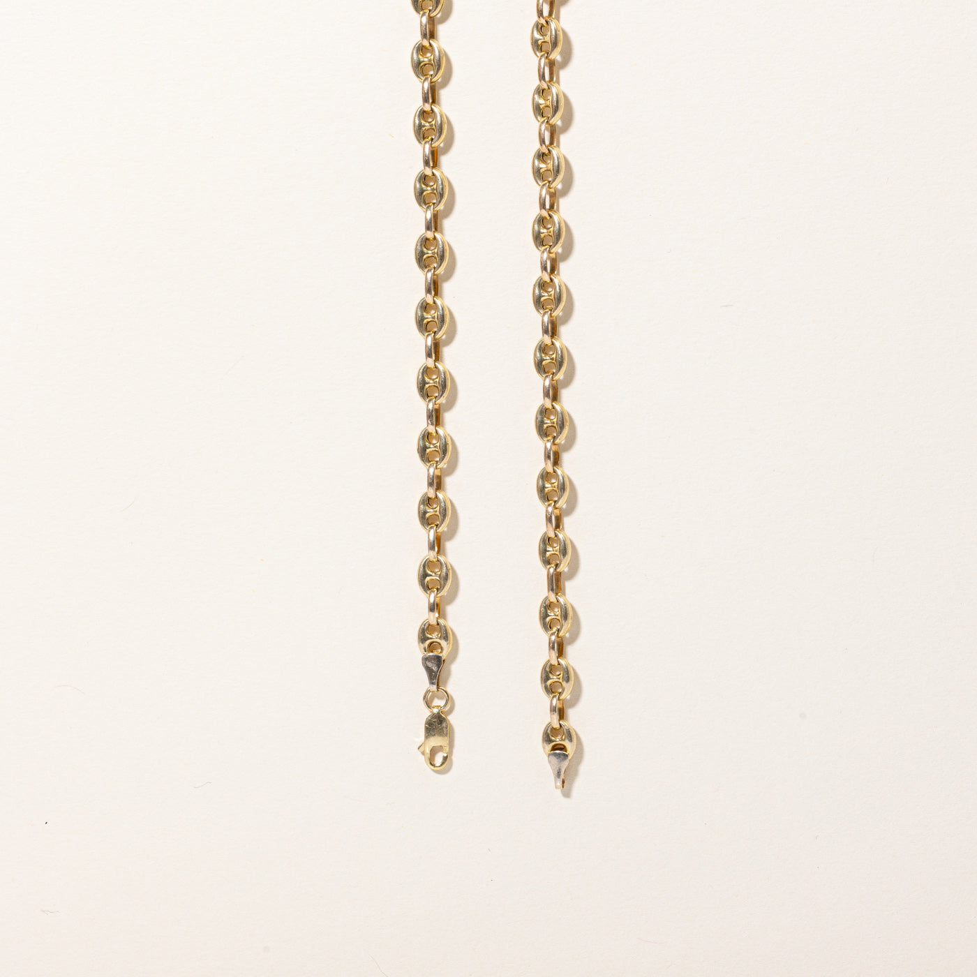 10K Yellow Gold Puffed Anchor Link Chain Necklace - 28 Inch Solid Gold Rope Chain for Men & Women - Perfect for Layering, Gifts & Everyday Wear