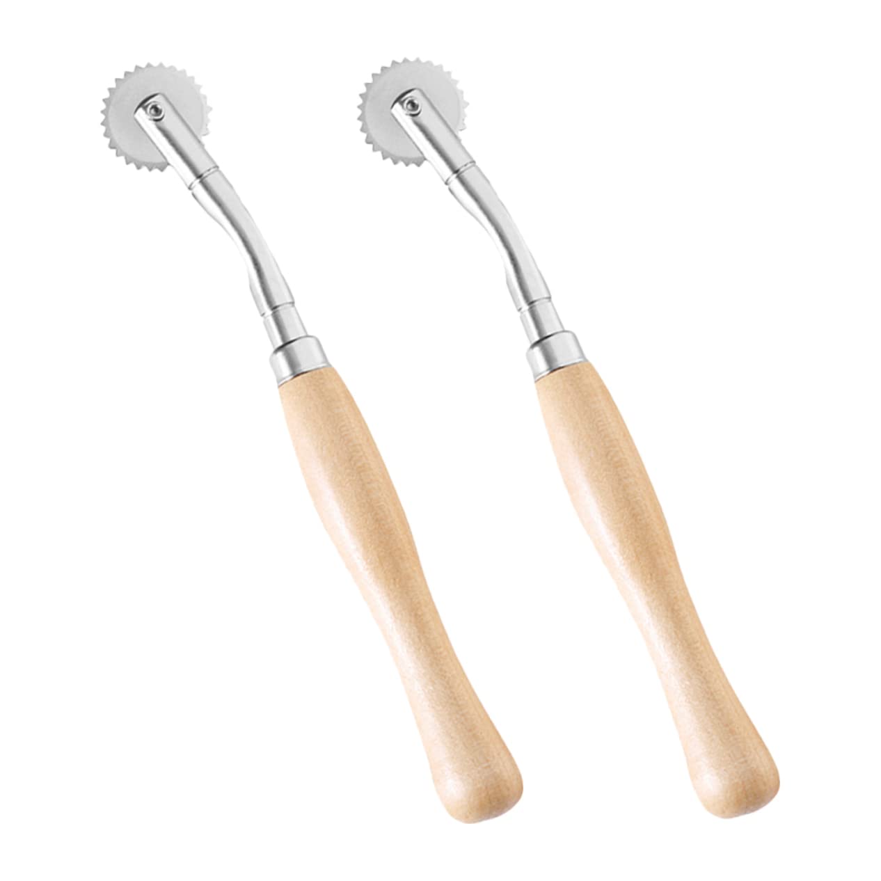 2-Piece Vintage T-Shaped Sewing Tracing Wheel Set - Serrated & Smooth Edge Dressmaker's Tool for Fabric Marking, Pattern Transfer - Perfect for Quilting, Dressmaking & DIY Crafts