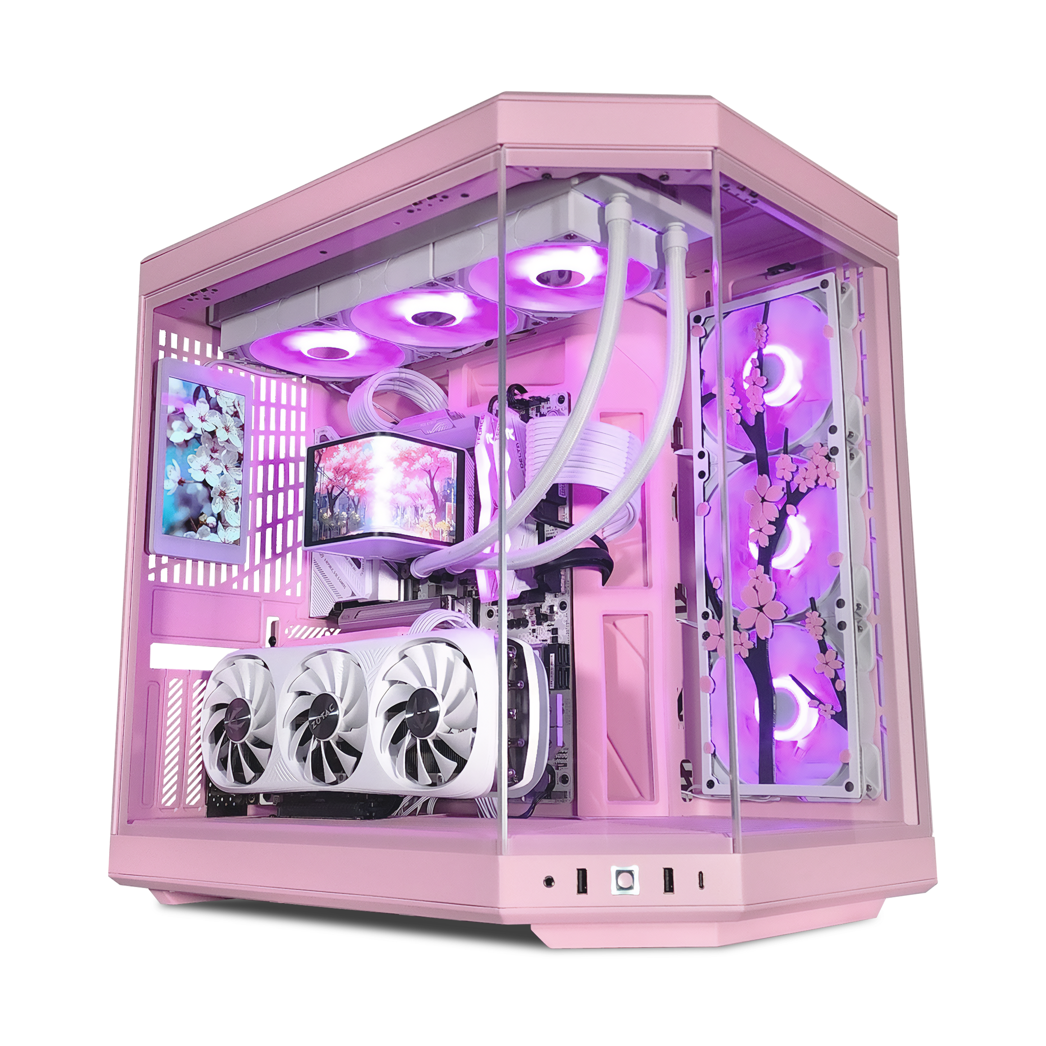 GX13 Y70 Sakura Gaming Desktop PC - Intel Z890 Motherboard, DDR5 RAM, High-Performance Gaming Computer for Esports & Streaming