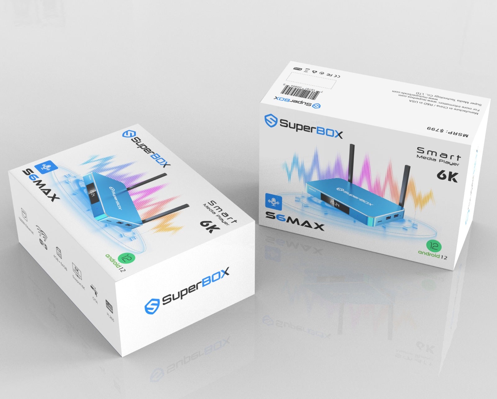 SuperBox S6 Max - Dual Band WiFi Router with Premium Features for High-Speed Internet & Seamless Streaming at Home or Office