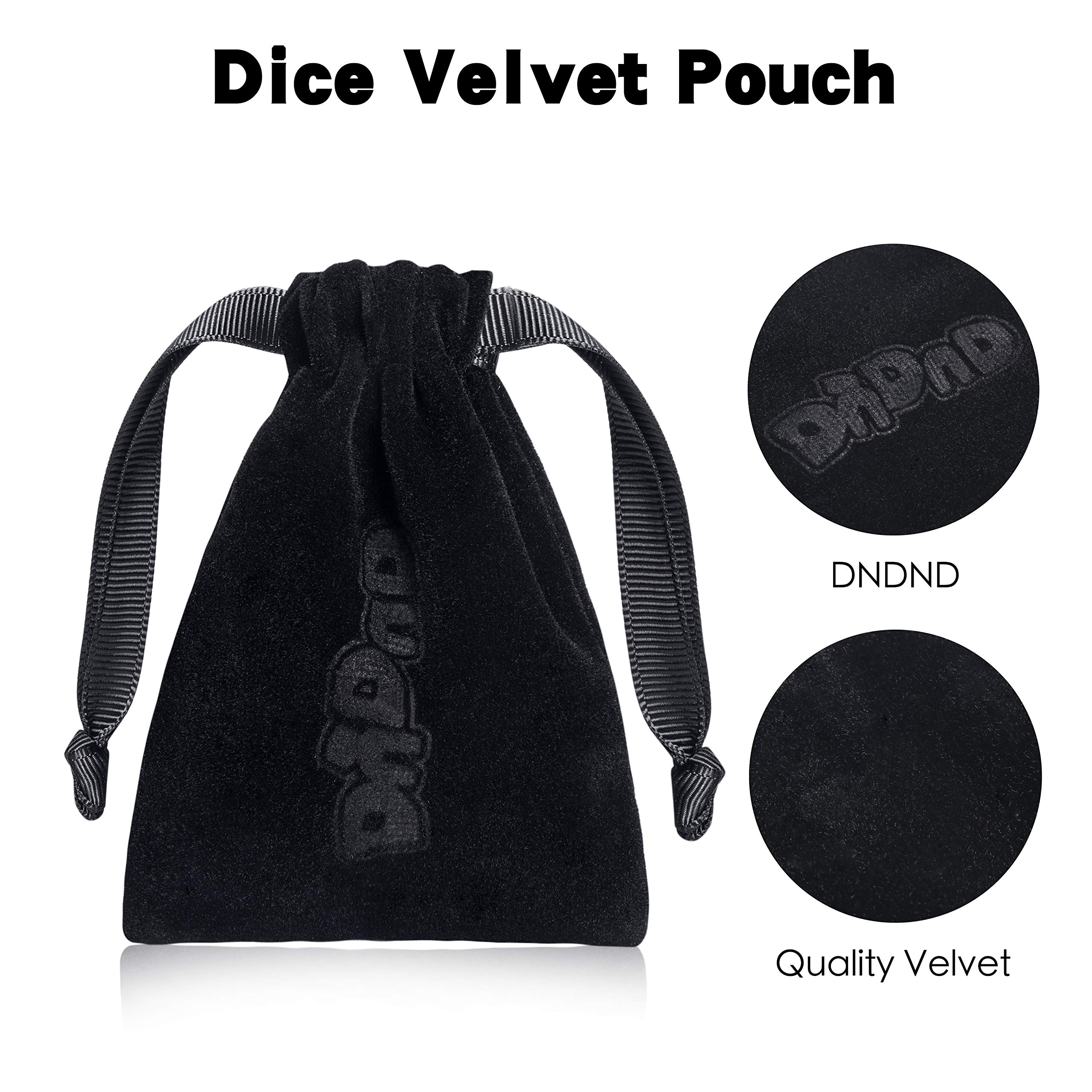 DNDND Metal DND Dice Set - 7-Piece Dragon Scale Metallic D&D Dice with Velvet Pouch for Dungeons & Dragons RPG Games (Lilac with Silver Edge) | Perfect for Tabletop Gaming, D&D Sessions & Fantasy Role-Playing Adventures