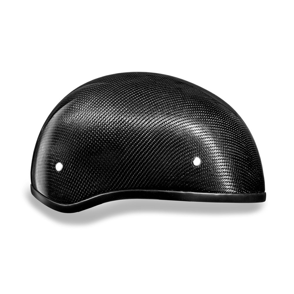 **DOT Approved Daytona Helmets Half Skull Cap Motorcycle Helmet - Carbon Fiber, Lightweight & Durable for Safe Riding | Sleek Design, Comfortable Fit | Ideal for Cruiser, Street & Commuter Bikes**