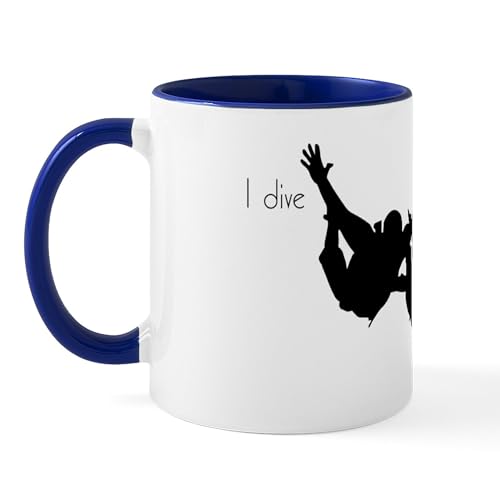 White/Navy Inside - Skydiving Mug