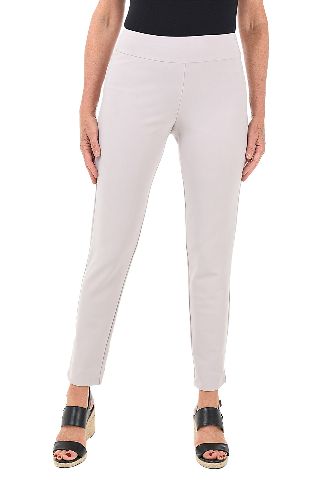 Comfortable Microfiber Pull-On Ankle Pants for Women - Stretchy & Soft Lounge Pants for Yoga, Travel & Home Wear