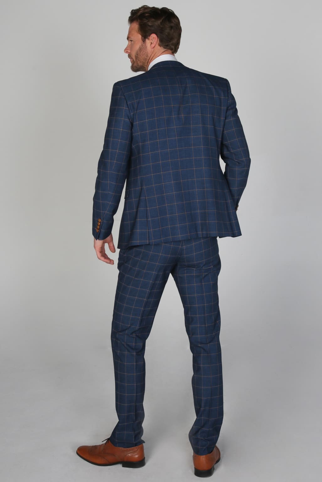 Hamleys Navy Blue Men's 3-Piece Suit | Formal Business Attire | Perfect for Weddings, Office & Special Occasions