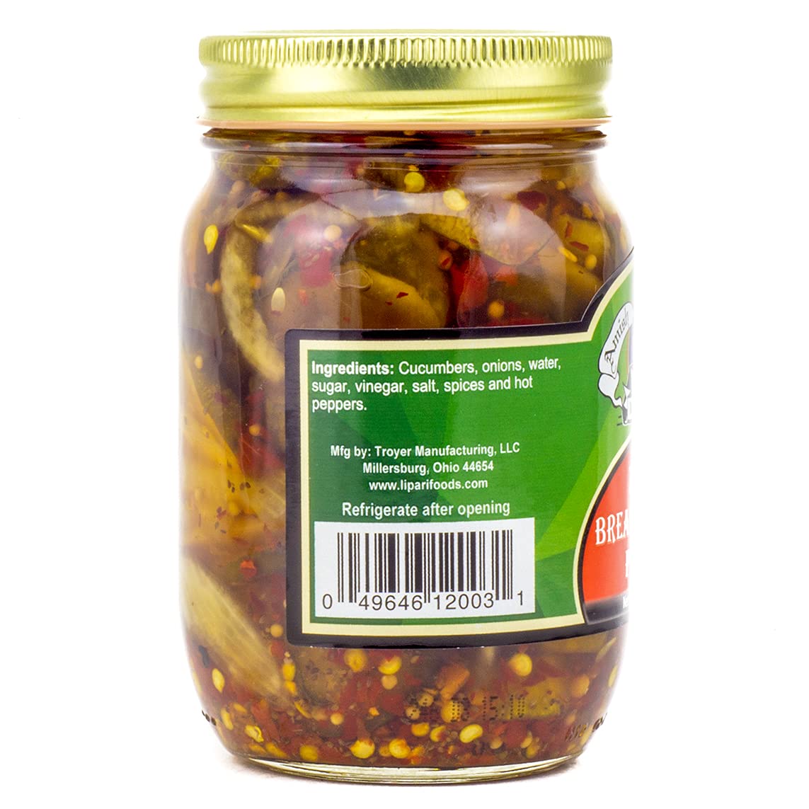 Amish Wedding Zesty Bread & Butter Pickles 15oz (2-Pack) - Crunchy Sweet & Tangy Pickles for Sandwiches, Burgers & Charcuterie Boards