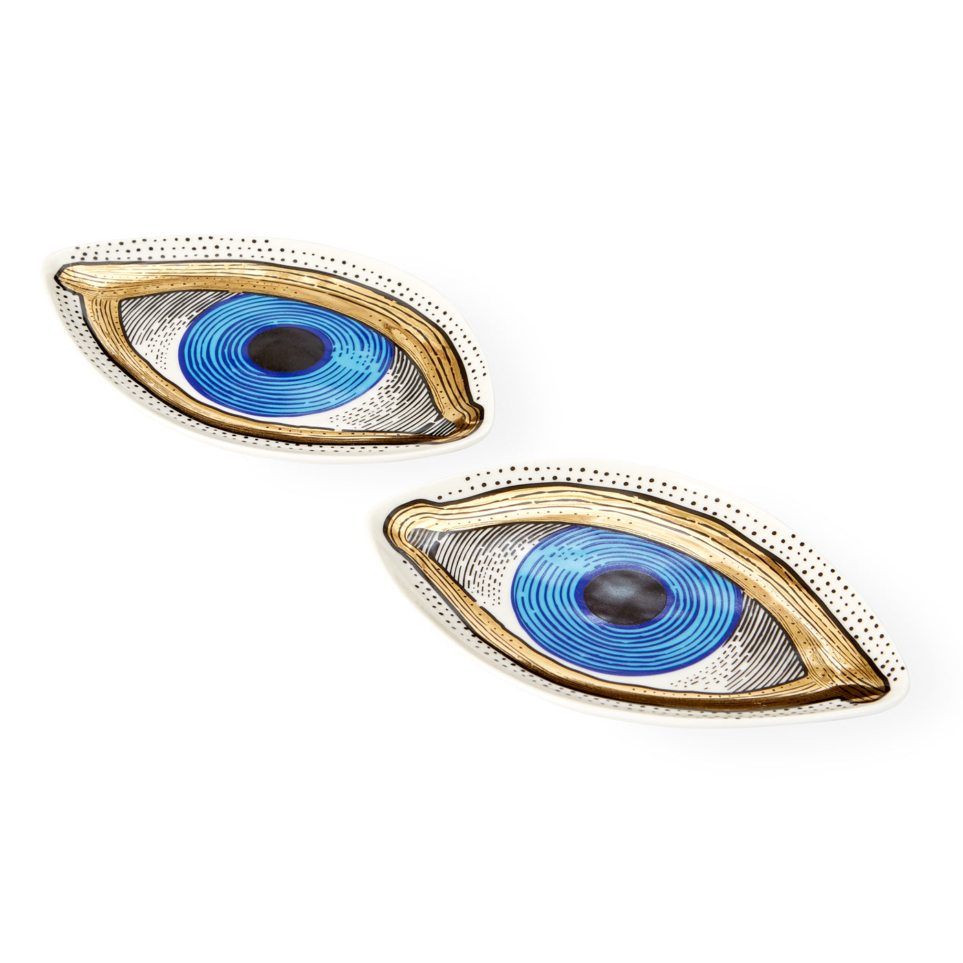 Elegant Eye-Shaped Trinket Tray Set - Jewelry Organizer for Rings, Earrings & Small Accessories | Perfect for Vanity, Dresser & Bathroom Decor