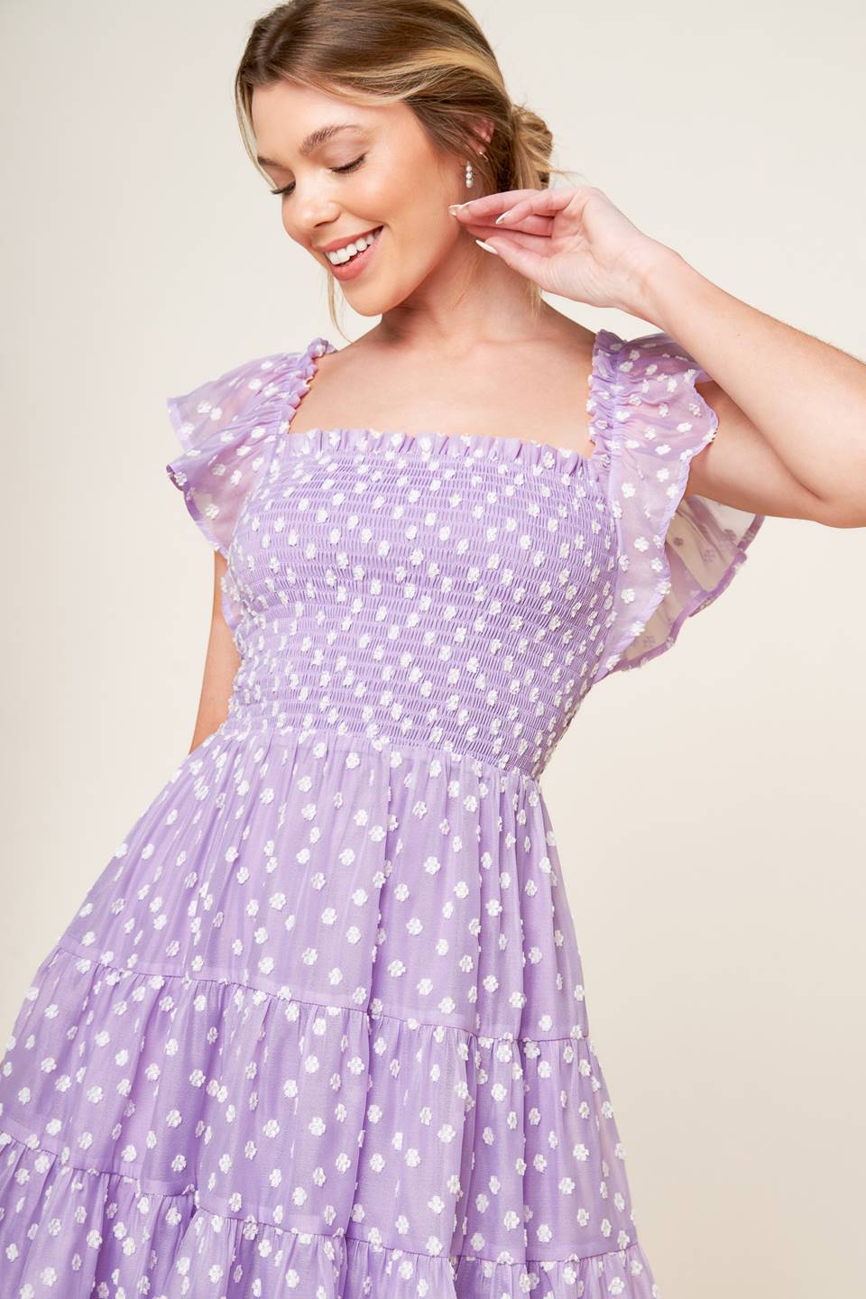 Playfully Posh Lavender Mini Dress - Elegant & Chic Women's Party Dress for Weddings, Dates & Special Occasions