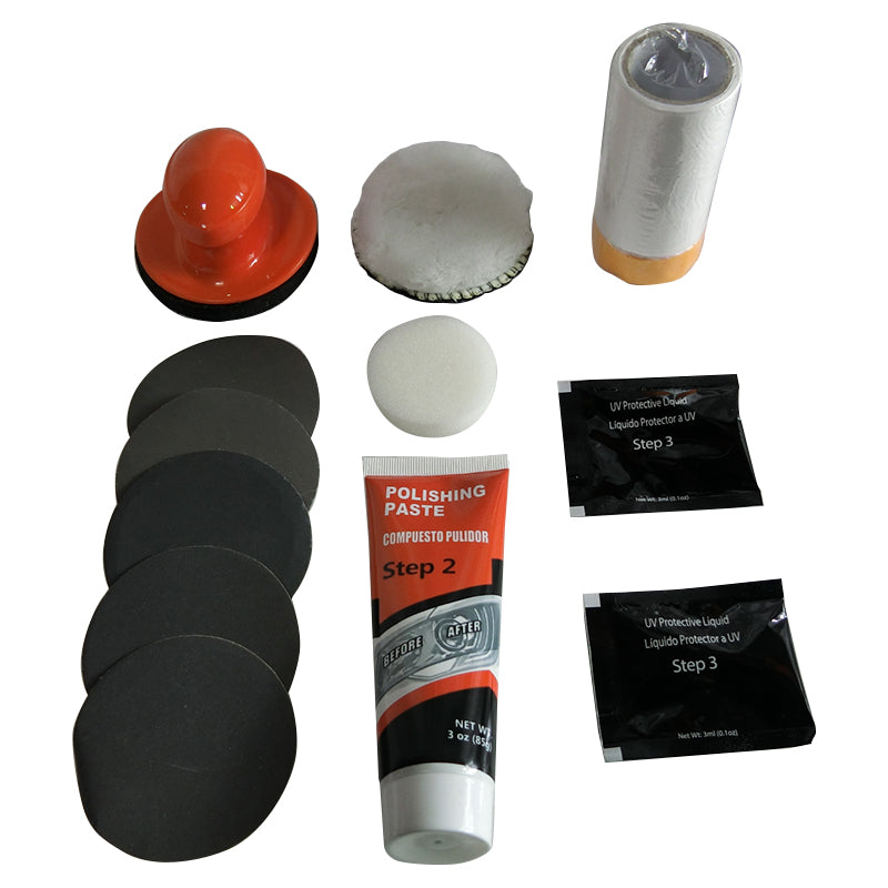 Cooper Kleen Headlight Lens Restoration Kit – Restore Cloudy Headlights to Like New | DIY Car Headlight Cleaner & Polish for Improved Night Driving Safety