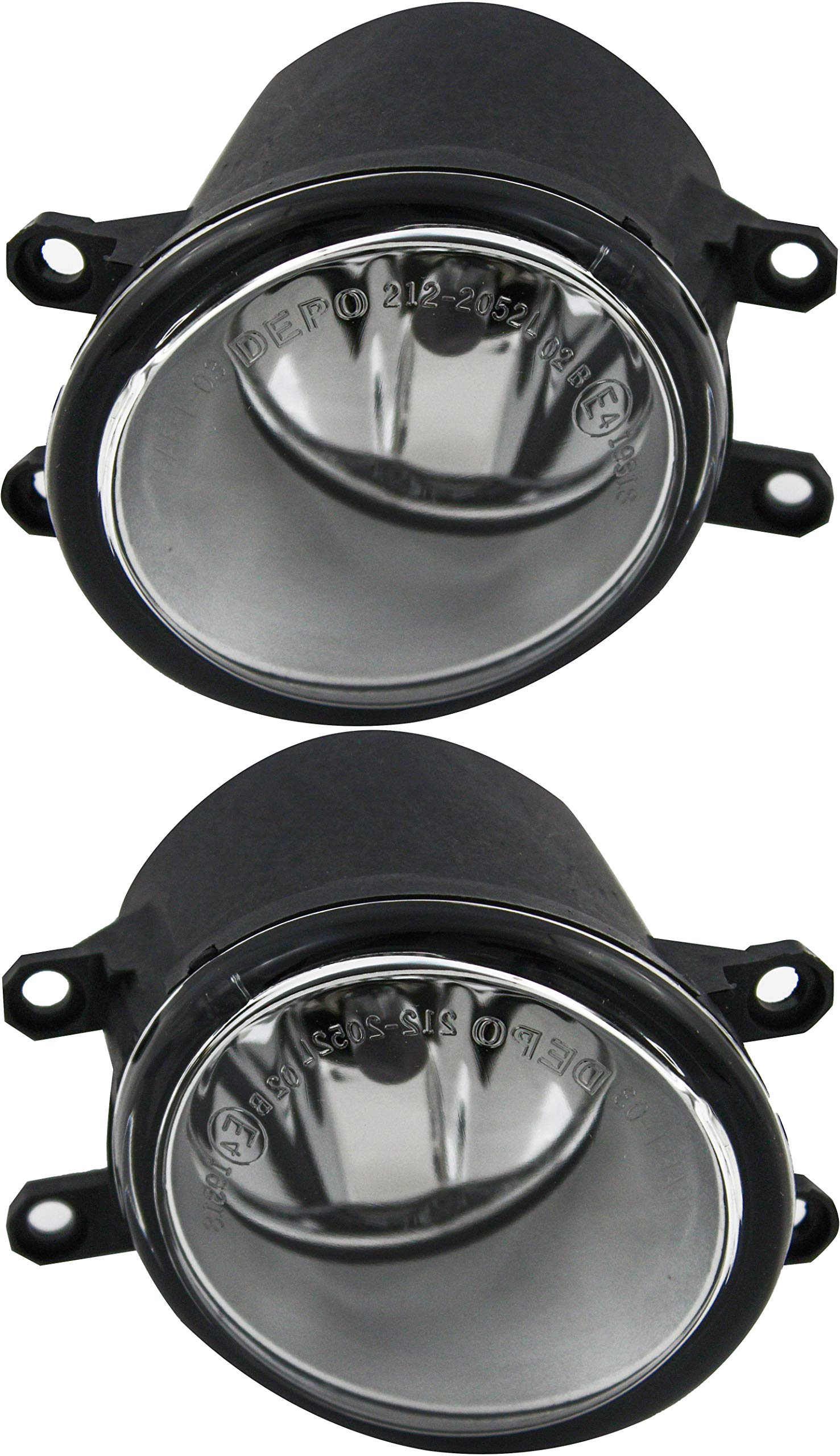 2007-2014 Toyota Camry/Corolla/Matrix/Avalon/Highlander/RAV4/Solara/Venza & Pontiac Vibe Fog Light Kit - Durable USA-Made Driver & Passenger Side Lamps - Perfect for Night Driving and Foggy Conditions