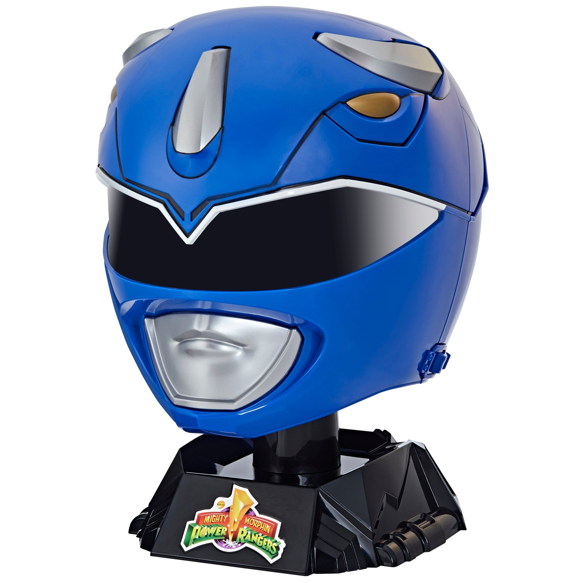 Power Rangers: Lightning Collection Mighty Morphin Blue Ranger Helmet - Premium Collectible Cosplay Helmet for Fans & Halloween Costume