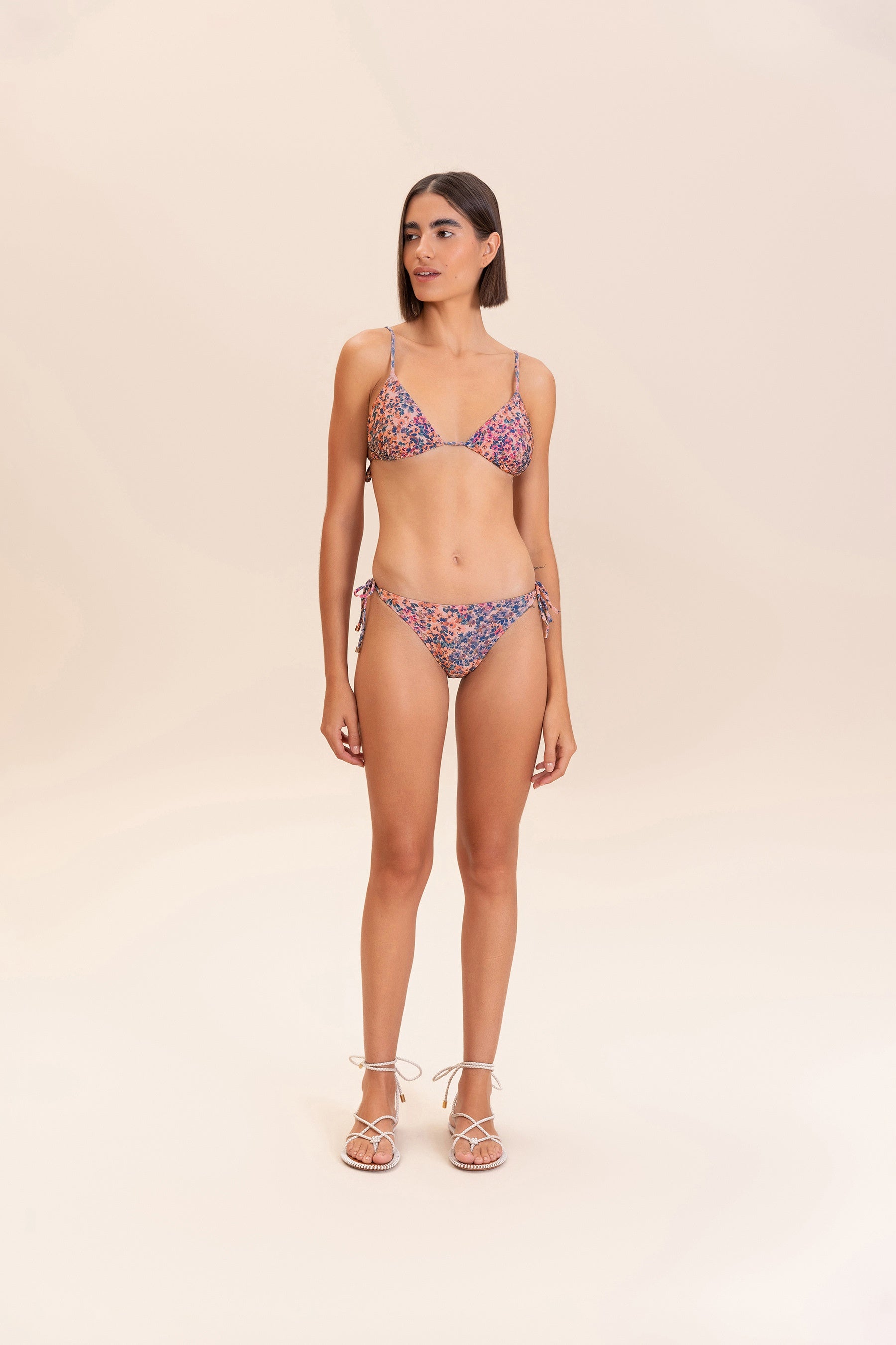 Primrose Tie Side Bikini Bottom - High Waisted Swimwear for Women, Adjustable Bikini Panties, Sexy Beachwear for Summer Vacation & Pool Party
