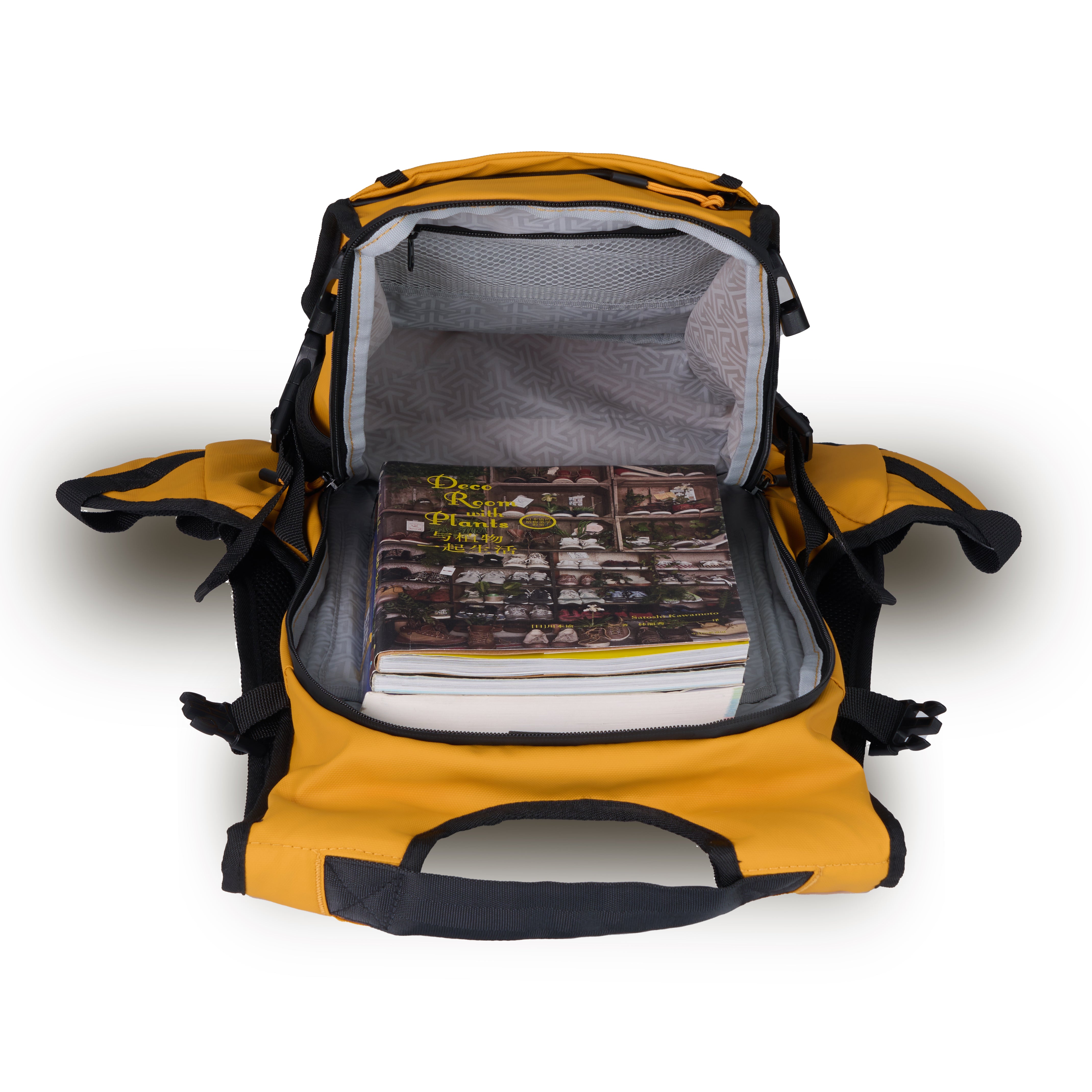 Tosca Delta TCA978 Waterproof Backpack - Lightweight Travel & School Backpack for Men & Women, Durable Yellow Daypack for Hiking, Commuting & Outdoor Adventures