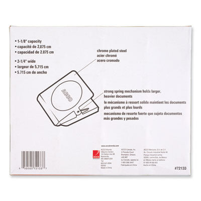 ACCO Magnetic Clip 12-Pack, 1.13 Inch Jaw Capacity, Silver Office Supplies - Perfect for Fridge Notes, Whiteboard Organization & Document Holding