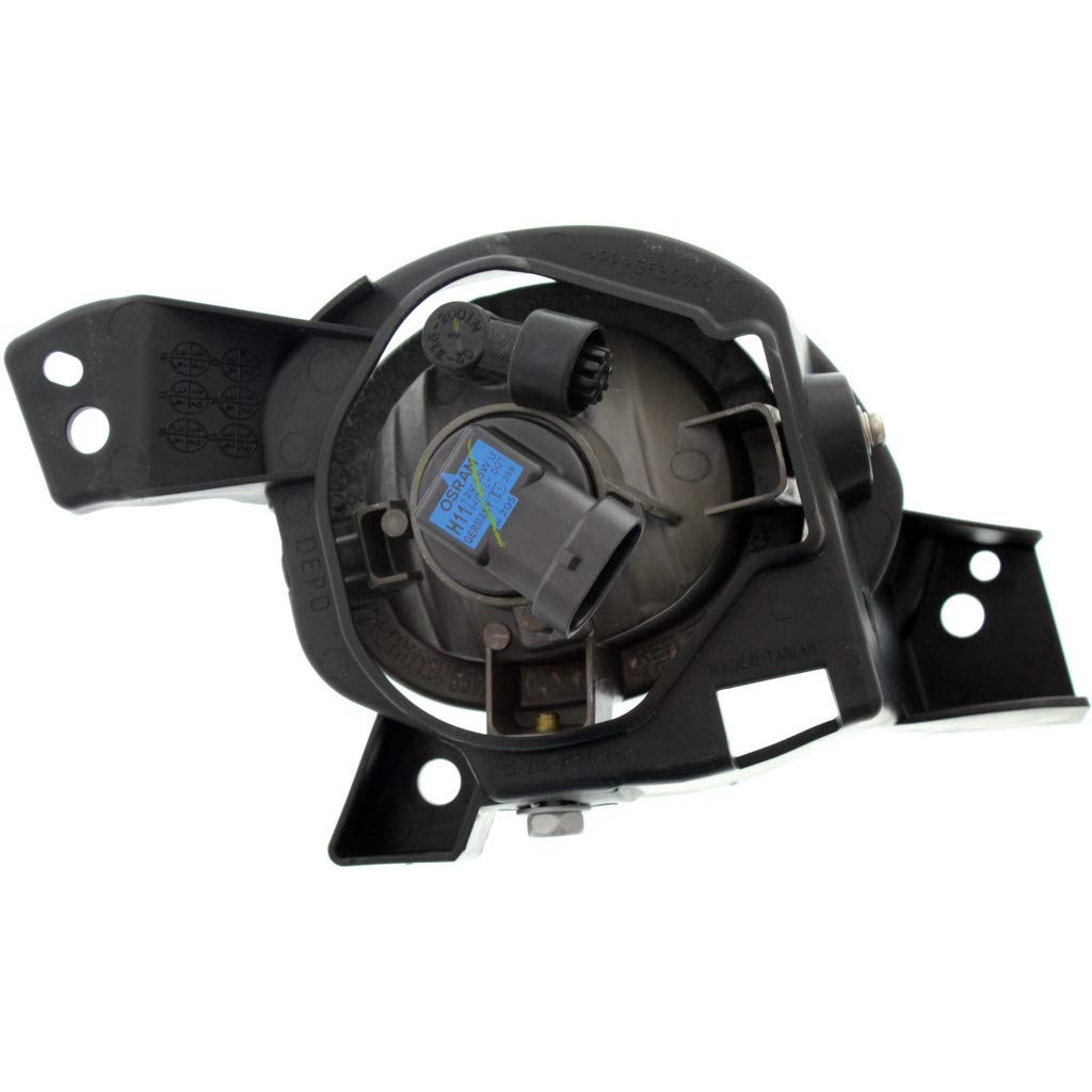 2012-2013 Mazda 3 Fog Light Assembly Driver Side - Compatible with Sedan & Hatchback Models, 2.0L & 2.5L Engines (Part# MA2592124/BGV8-51-690) - Perfect for Night Driving & Foggy Weather Conditions