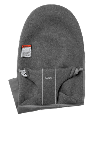BabyBjorn Fabric Seat for Bouncer Bliss - 3D Jersey Charcoal Grey | Comfortable & Washable Baby Bouncer Cover | Perfect for Newborns & Infants | Ideal for Nursery, Living Room & Travel Use