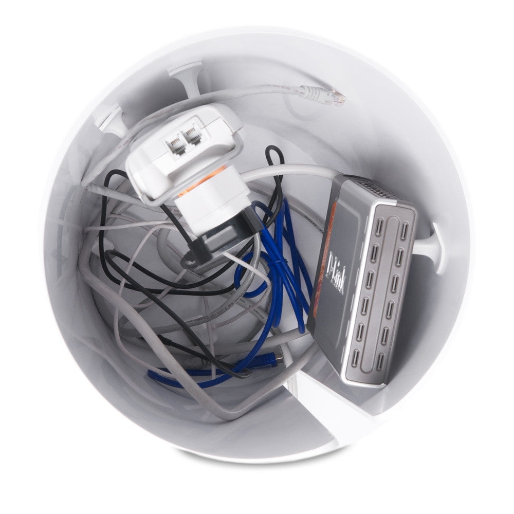 Bluelounge CableBin - Cable Organizer for Desk, Home & Office - Tangle-Free Cord Management Solution for Chargers, Wires & Cables - Perfect for Workspace, Entertainment Center & Travel Accessories