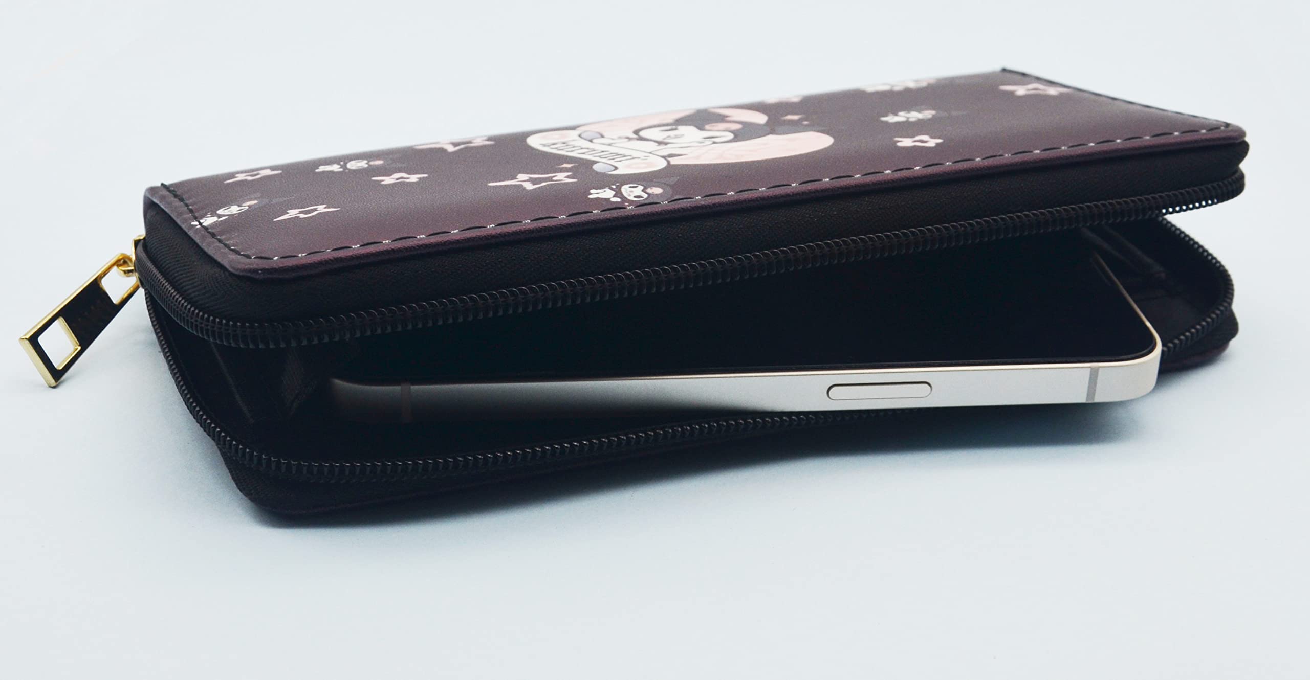Kawaii Kumi PU Leather Wallet Purse for Women - Stylish Zipper Coin Pouch & Credit Card Holder - Perfect for Everyday Use, Travel, and Gift Giving
