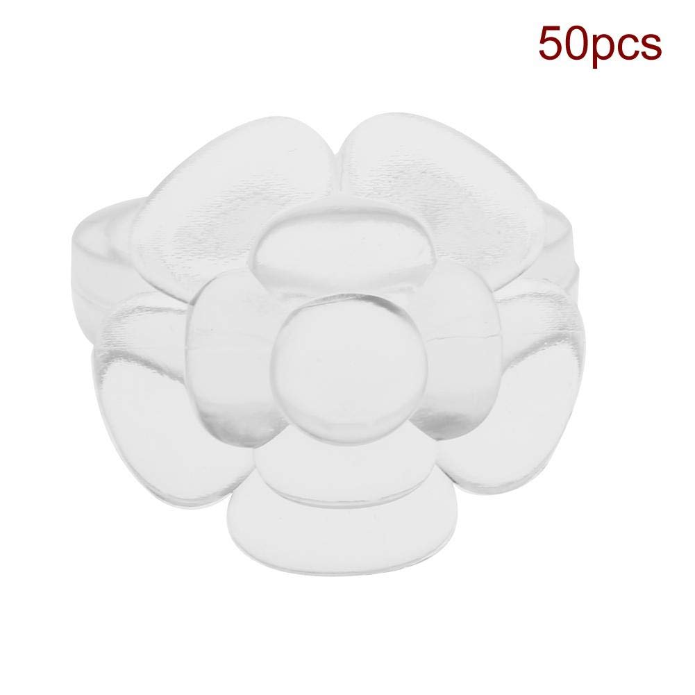 50Pcs/Set Nail Polish Color Display Rings - Flower & Butterfly Nail Art Swatch Wheels for Salon & DIY Manicure | Perfect for Nail Technicians & Home Use