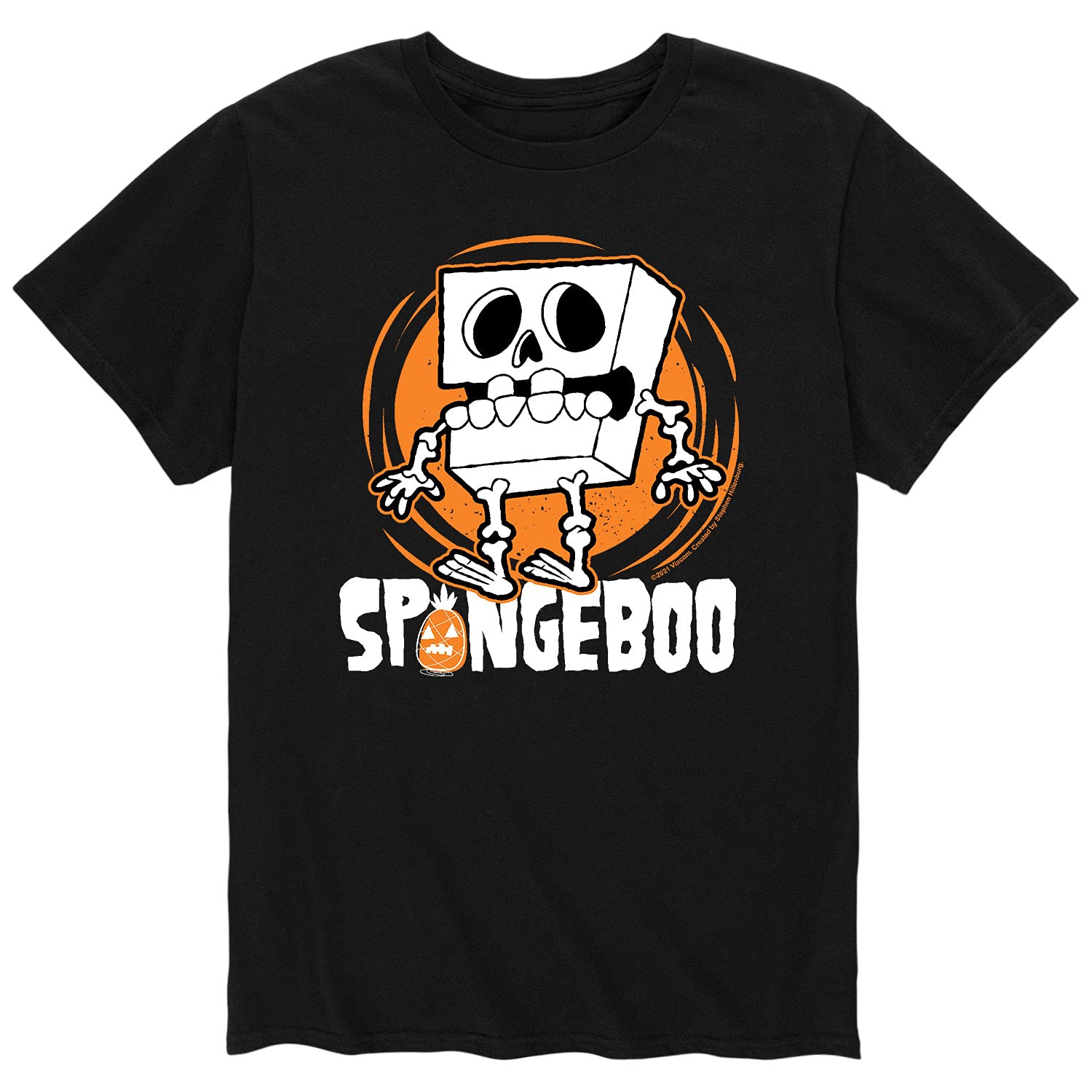 HYBRID APPAREL Spongebob Squarepants Graphic T-Shirt for Men - Soft Cotton Short Sleeve Tee - Funny Cartoon Character Shirt - Perfect for Casual Wear, Cosplay, and Spongebob Fans