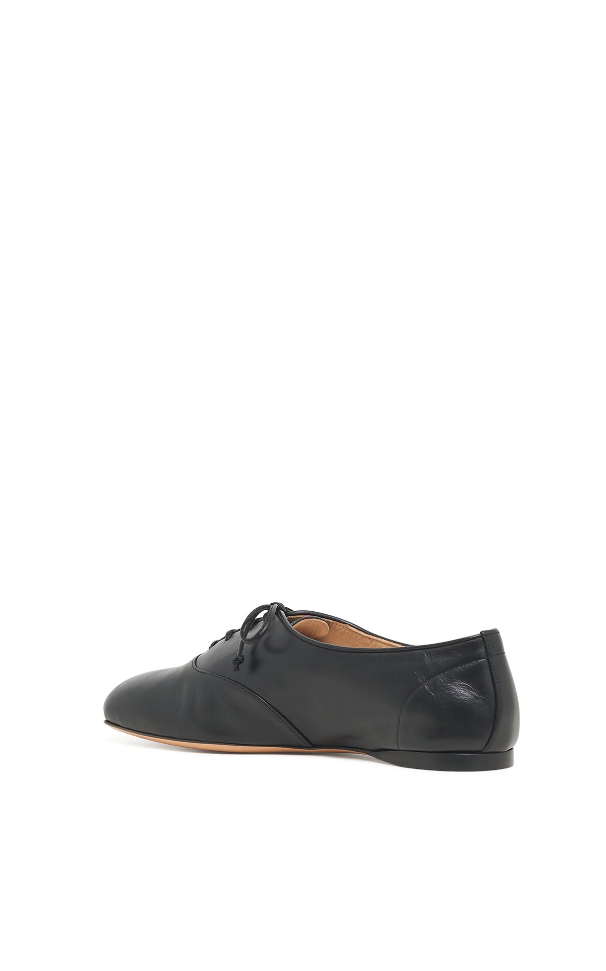 Premium Black Nappa Leather Maya Oxford Flat Shoes for Women – Comfortable & Stylish Loafers for Work, Office, and Casual Outfits
