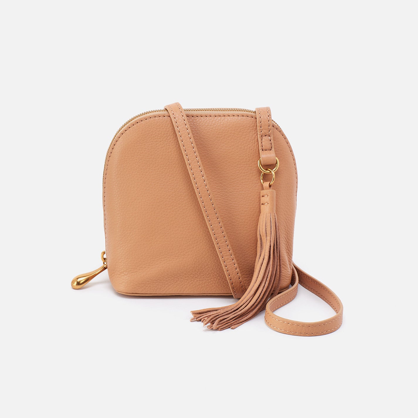 Nash Pebbled Leather Crossbody Bag in Sandstorm - Stylish & Durable Handbag for Women, Perfect for Everyday Use, Travel, and Work