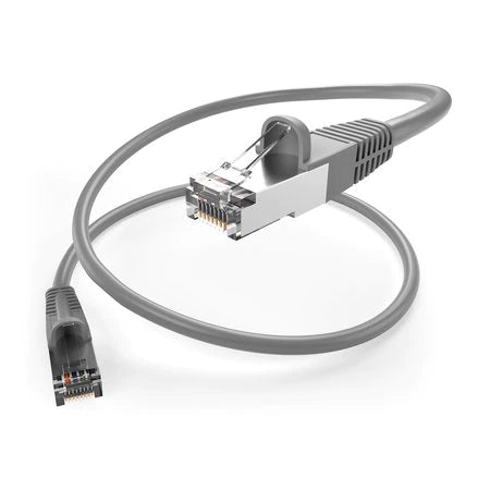 100Ft Gray Cat5E Ethernet Cable - UTP Network Cable, No Boots - High-Speed Internet & LAN Connection for Home, Office & Gaming Setup