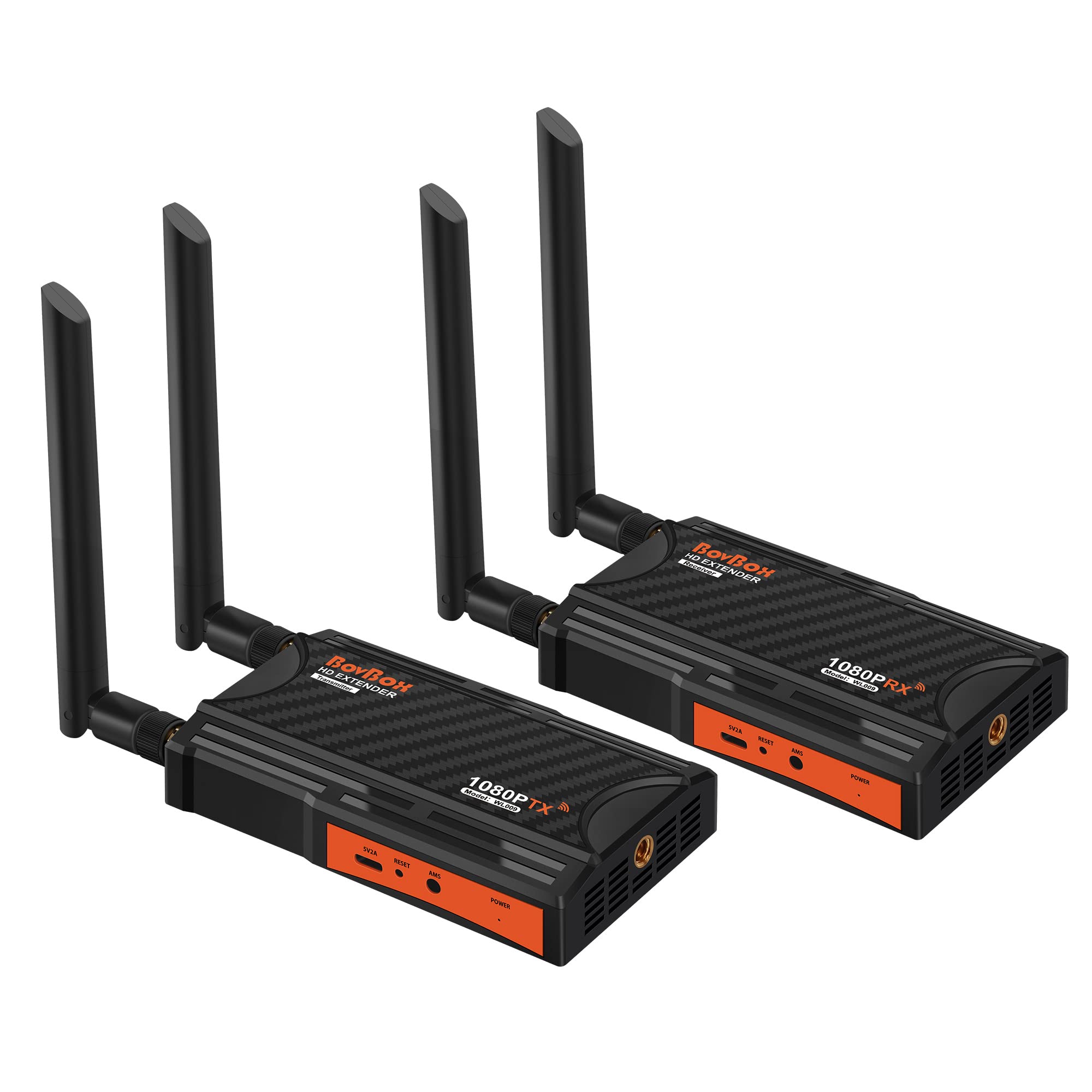 Wireless HDMI Transmitter and Receiver Kit - 1080P Full HD, 820FT Range with HDMI Loop-Out & IR Remote Support - Stream from PC, Laptop, Camera, PS4/PS5 to HDTV, Projector, DSLR - Perfect for Home Theater, Gaming & Professional Presentations