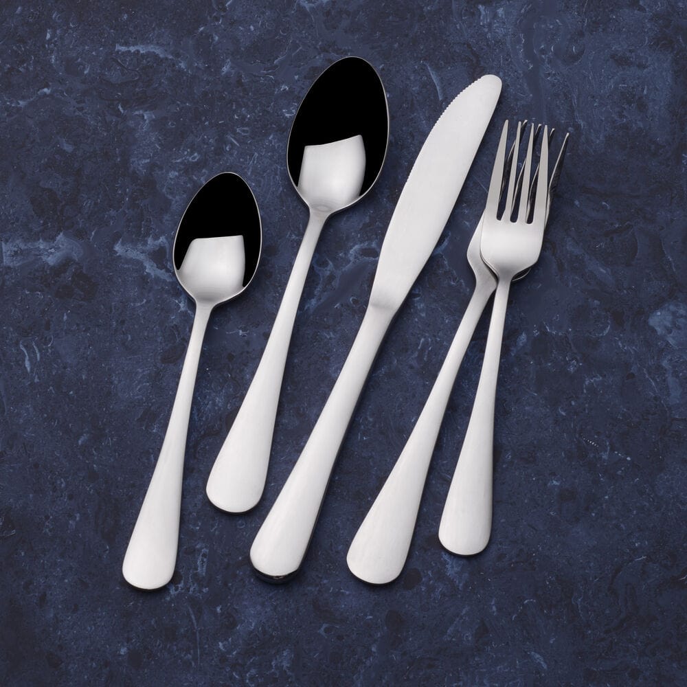Juliette 20-Piece Stainless Steel Flatware Set - Service for 4 - Elegant Silverware for Dining, Entertaining & Everyday Use - Dishwasher Safe Cutlery Set for Home & Restaurant