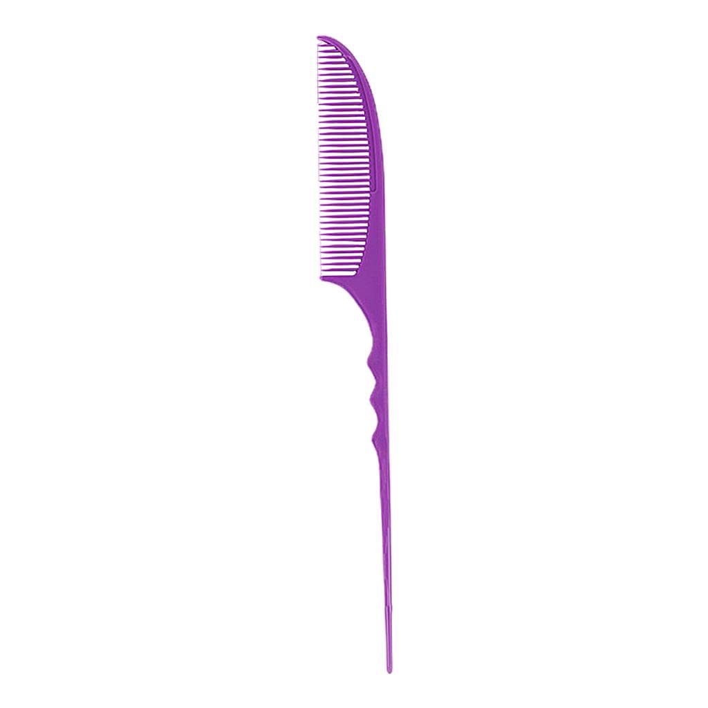 VMS INDIA Professional Barber Pin Tail Comb - Anti Static Fine Teeth for Sectioning & Hair Styling (Black) - Perfect for Salon, Home Haircuts & Beard Grooming
