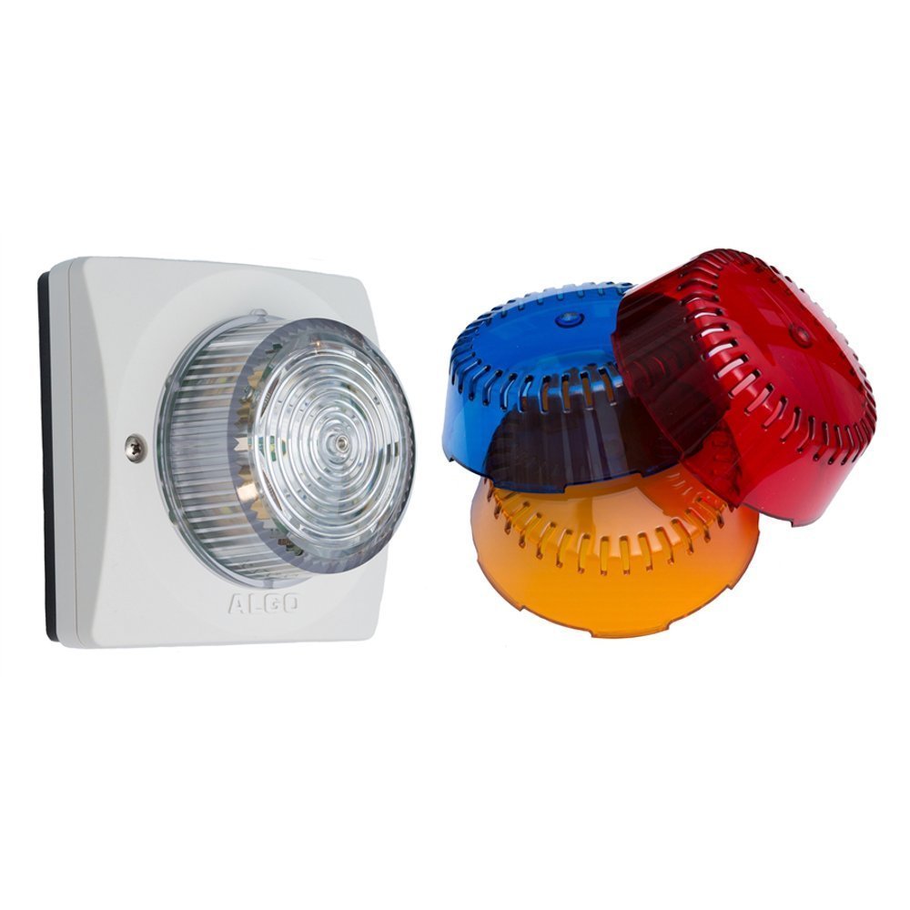 Algo 1128ABR 4-Color LED Strobe Light for Analog Telephone Alerts - Visual Notification System for Offices, Schools & Emergency Signaling