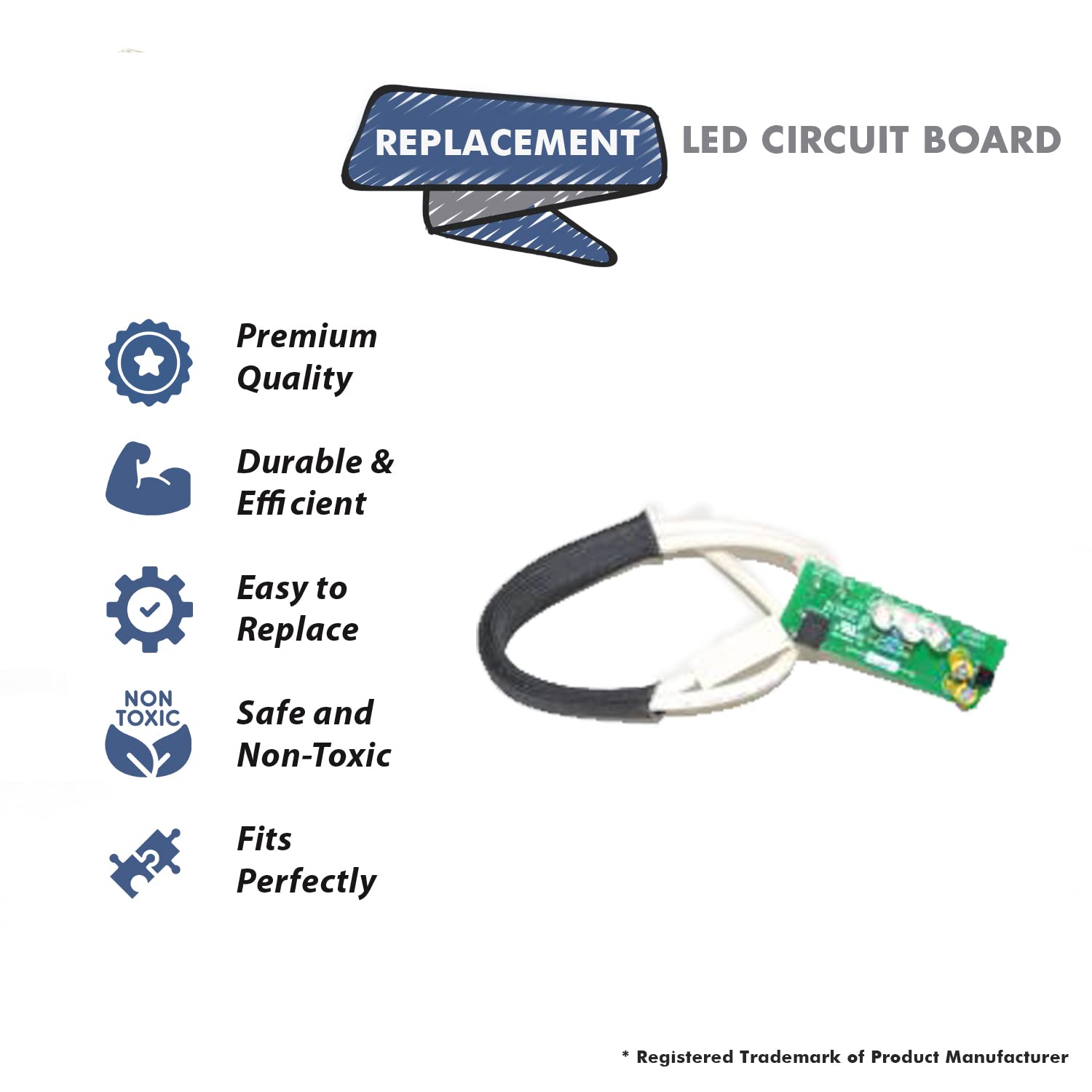 Original Kirby AV2 Vacuum Cleaner Replacement LED Circuit Board - Compatible with Part #164317 - Perfect for Home Cleaning & Maintenance