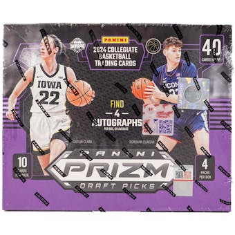 2024-2025 Panini Prizm Draft Picks Basketball Hobby Box - Collectible Trading Cards for NBA Fans & Sports Memorabilia Enthusiasts