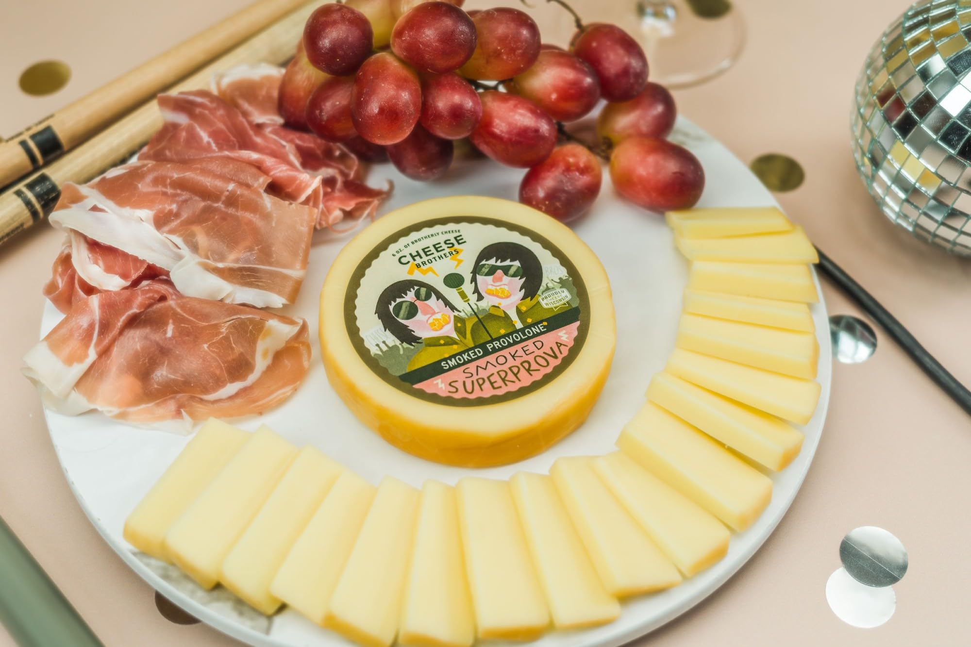 Smoked Provolone Cheese 12 Pack (6oz Each) | Artisan Wisconsin Cheese | Perfect for Charcuterie Boards, Sandwiches & Gifts