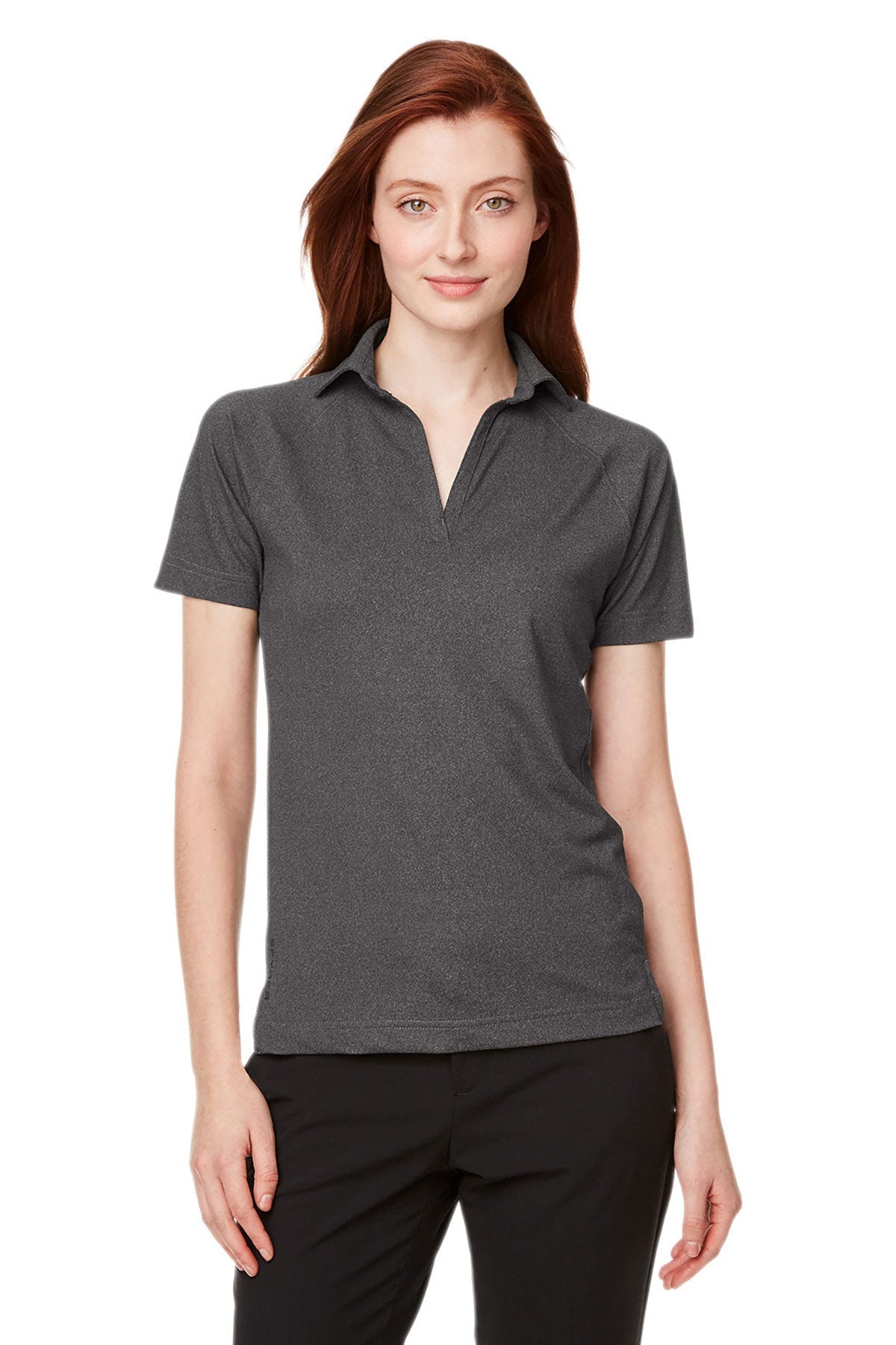 Custom Spyder Ladies' Spyre Polo Shirt - Black Frost - Perfect for Golf, Tennis & Casual Wear