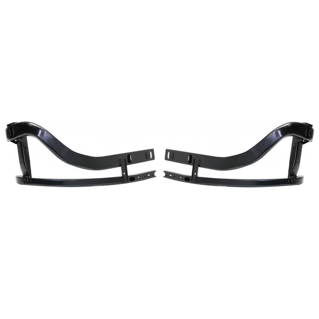 Dodge Ram 1500 2009-2010 Radiator Support Bracket Pair for Driver & Passenger Side | Fits Crew Cab & Quad Cab Models | OEM CH1225264, CH1225265 | Replacement for 68267303AB, 68267302AB | Durable Side Rail Bracket for Engine Protection & Collision Repair