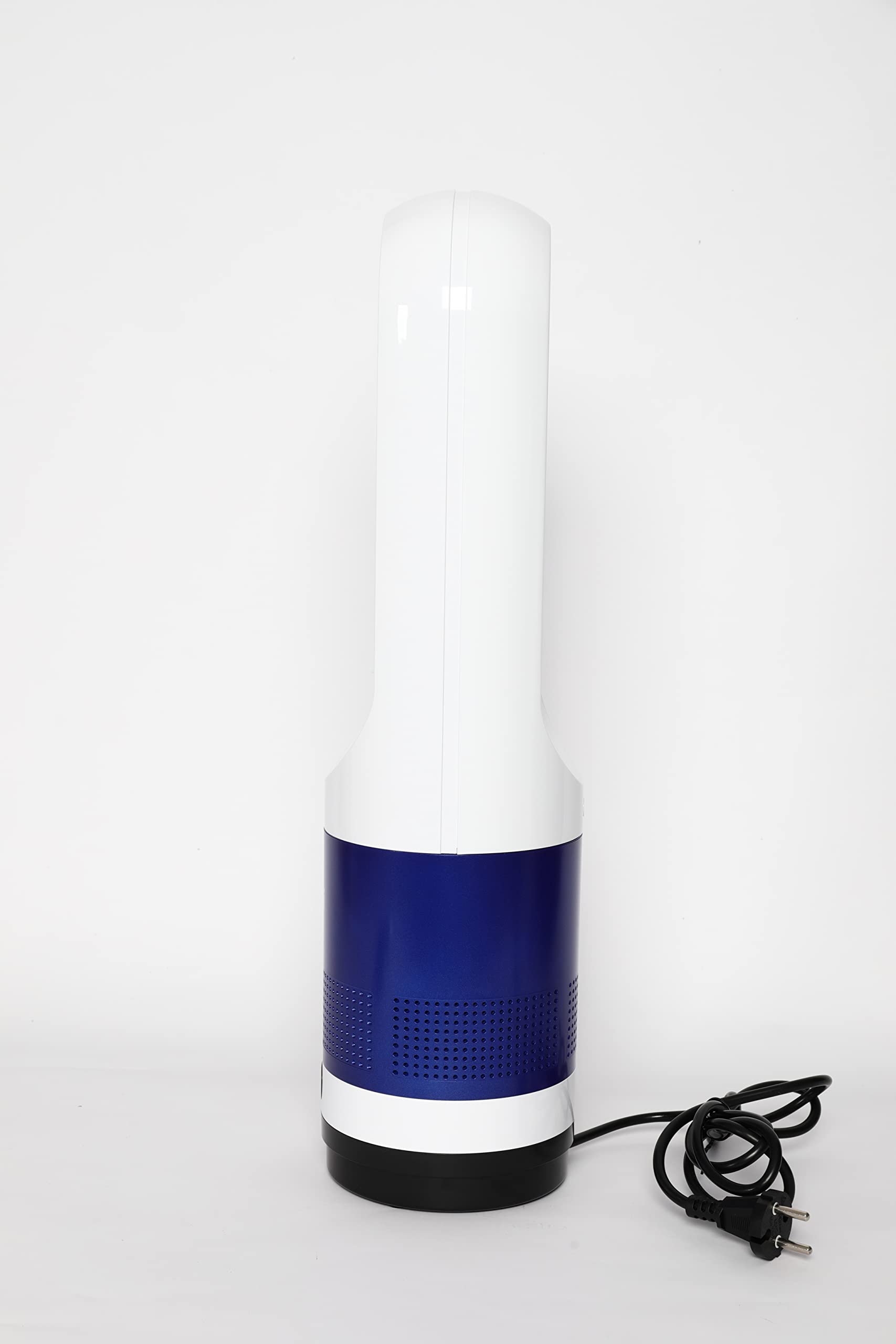 Tuuli 2-in-1 Tower Fan & Heater - Bladeless, 9 Cooling Speeds, 4 Heating Levels, 80° Oscillation, 8H Timer, Blue - Perfect for Bedroom, Office & Home Use