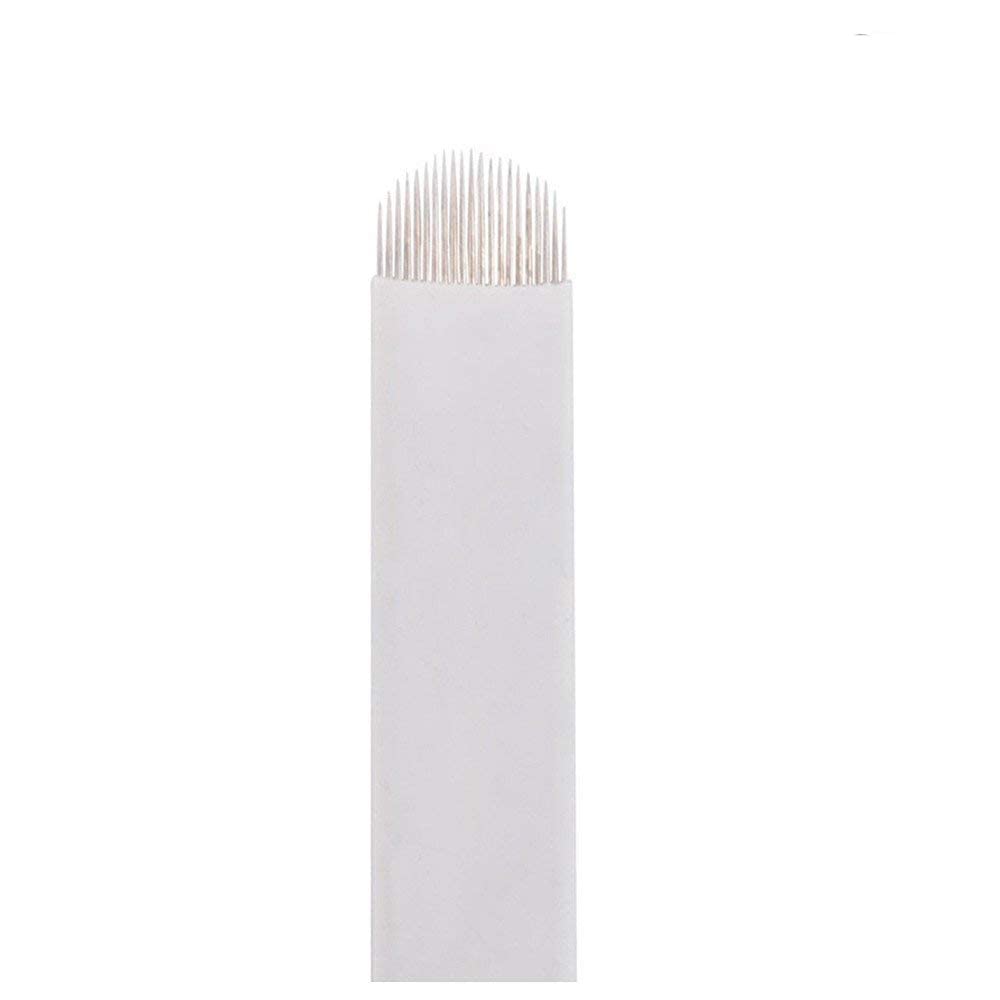 Professional ITT Microblading Blades for Eyebrow Permanent Makeup - 12U Size (10 Pack) | Ideal for Salon, Spa & Home Eyebrow Tattooing