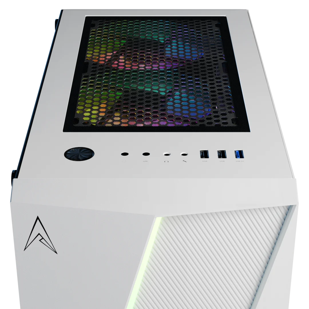 Allied Stinger RTX 4060 Ti Gaming Desktop PC - AMD Ryzen 5 5500 Processor, 16GB RAM, 1TB SSD, White RGB Case - Perfect for 1440p Gaming, Streaming & Content Creation