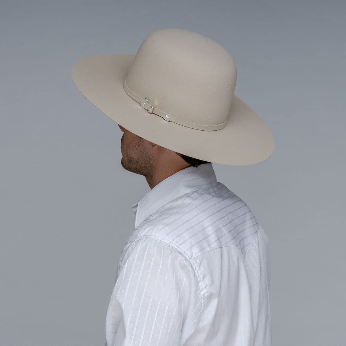 Bailey Western Pro 5X Open Crown Cowboy Hat for Men - Genuine Fur Felt Western Hat with 4