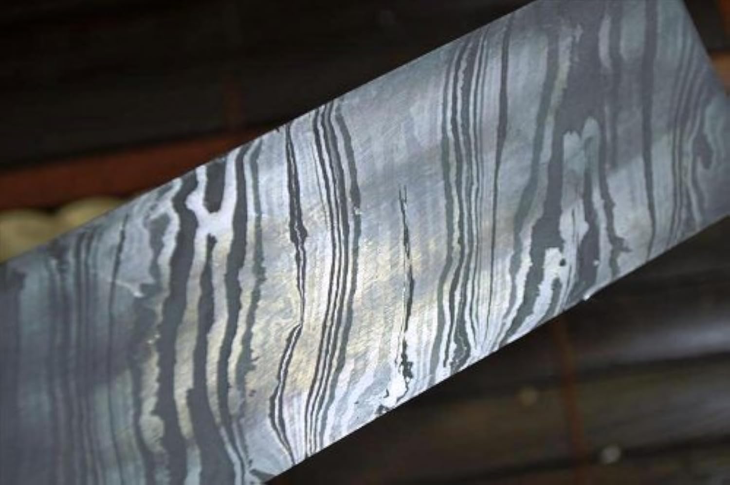Premium Damascus Steel Billet for Knife Making - 200+ Layers, 254 x 38 x 4.0 mm - Perfect for Custom Knives, Bladesmithing & DIY Projects - High-Quality Knife Crafting Material for Professionals & Hobbyists