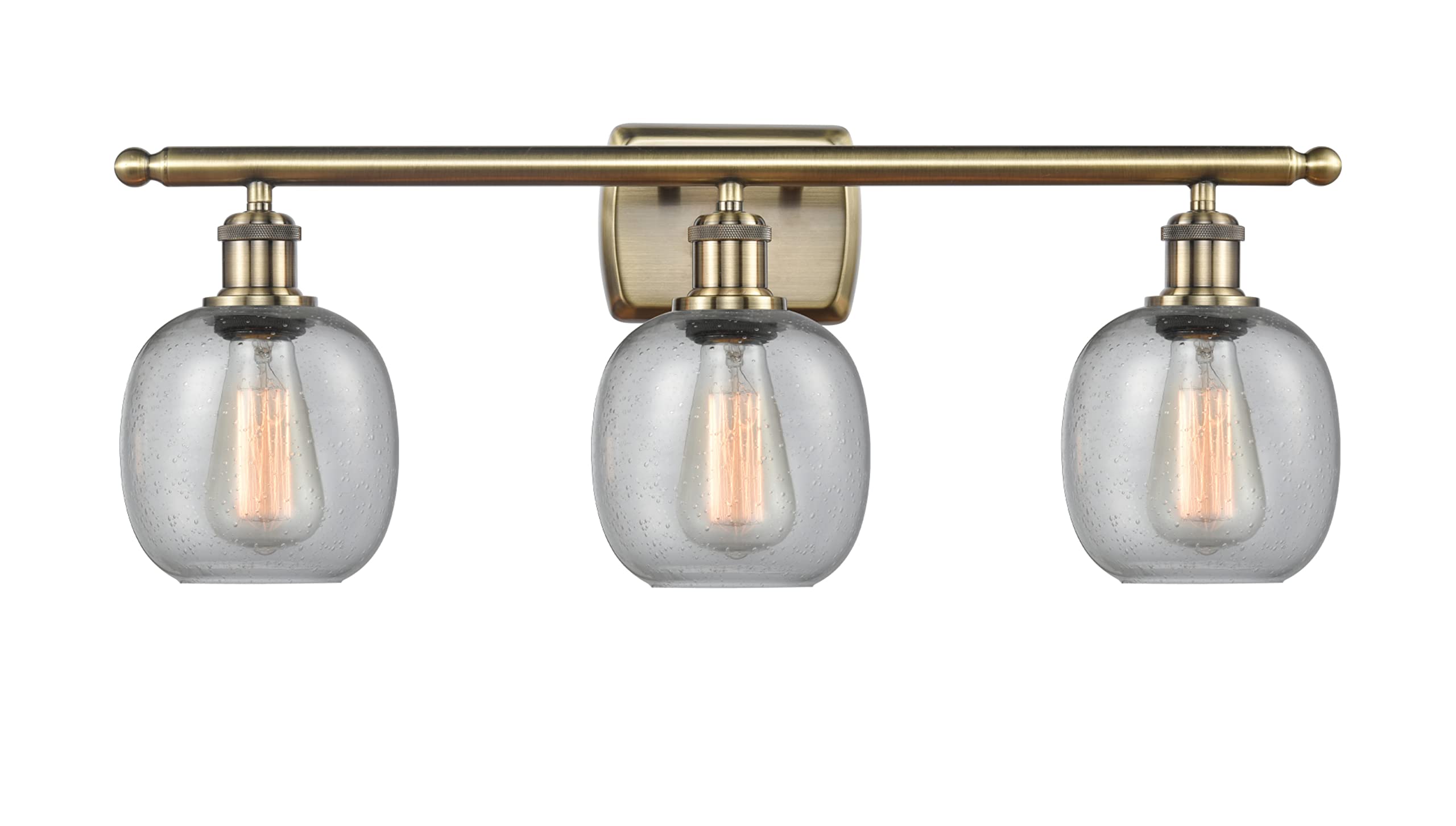 Ballston Collection 3-Light Bathroom Vanity Light Fixture - Modern Brushed Nickel Finish - Perfect for Bathroom, Powder Room, or Dressing Area Lighting