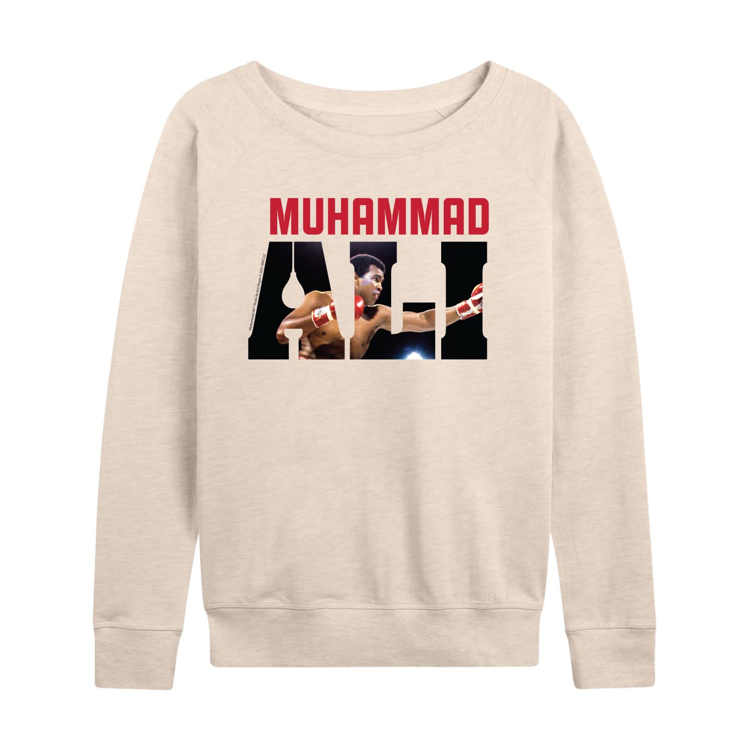 Women's Lightweight French Terry Pullover Hoodie - Muhammad Ali Inspired Hybrid Apparel - Perfect for Gym, Running & Casual Wear