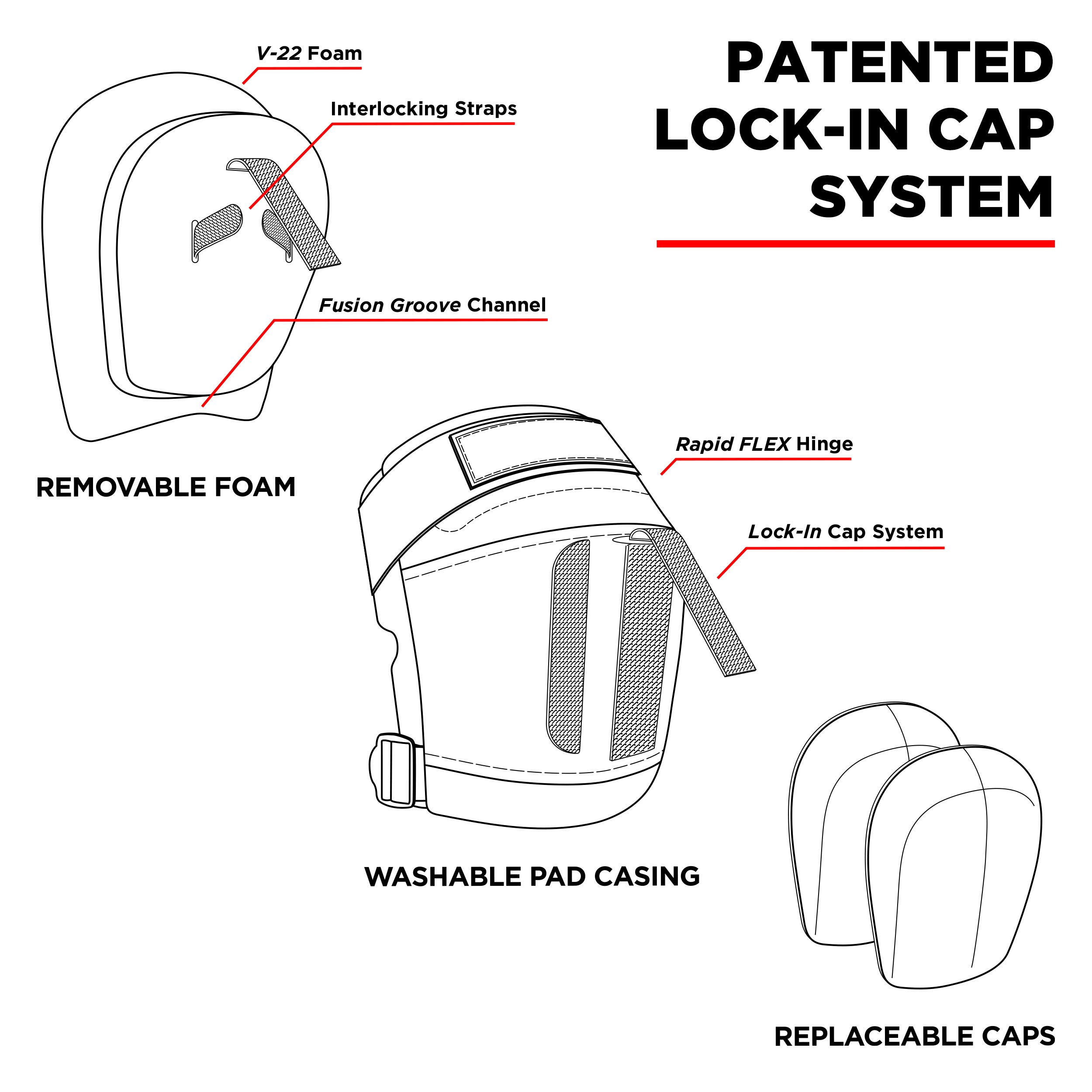 187 Killer Pads Pro Derby Pad - Black X-Small - Protective Knee Pads for Roller Derby, Skateboarding & Extreme Sports
