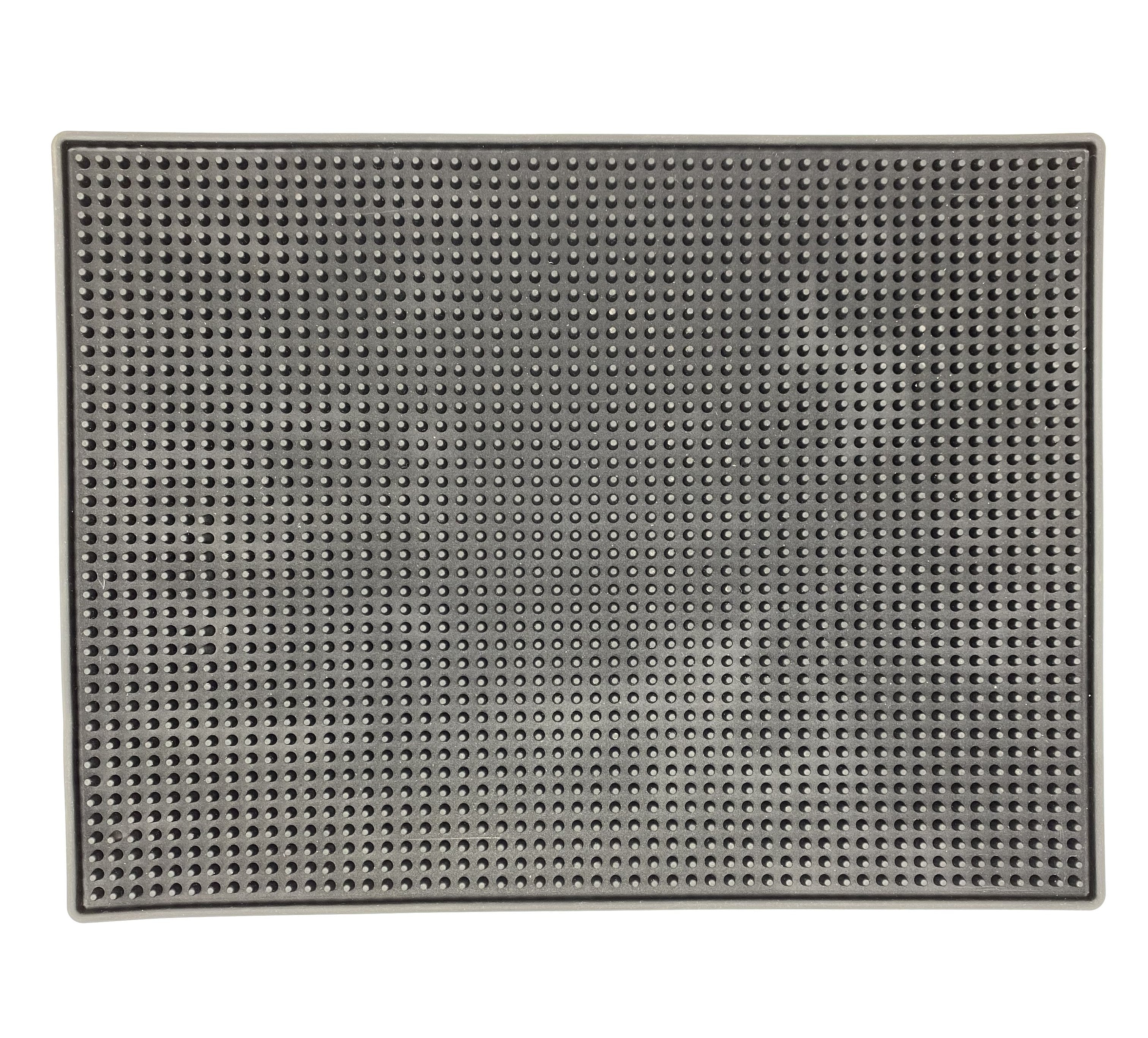 15.75x11.75 Inch Non-Slip Silicone Bar Mat - Durable & Heat Resistant for Countertops, Kitchen, Home Brewing & Bartending Use