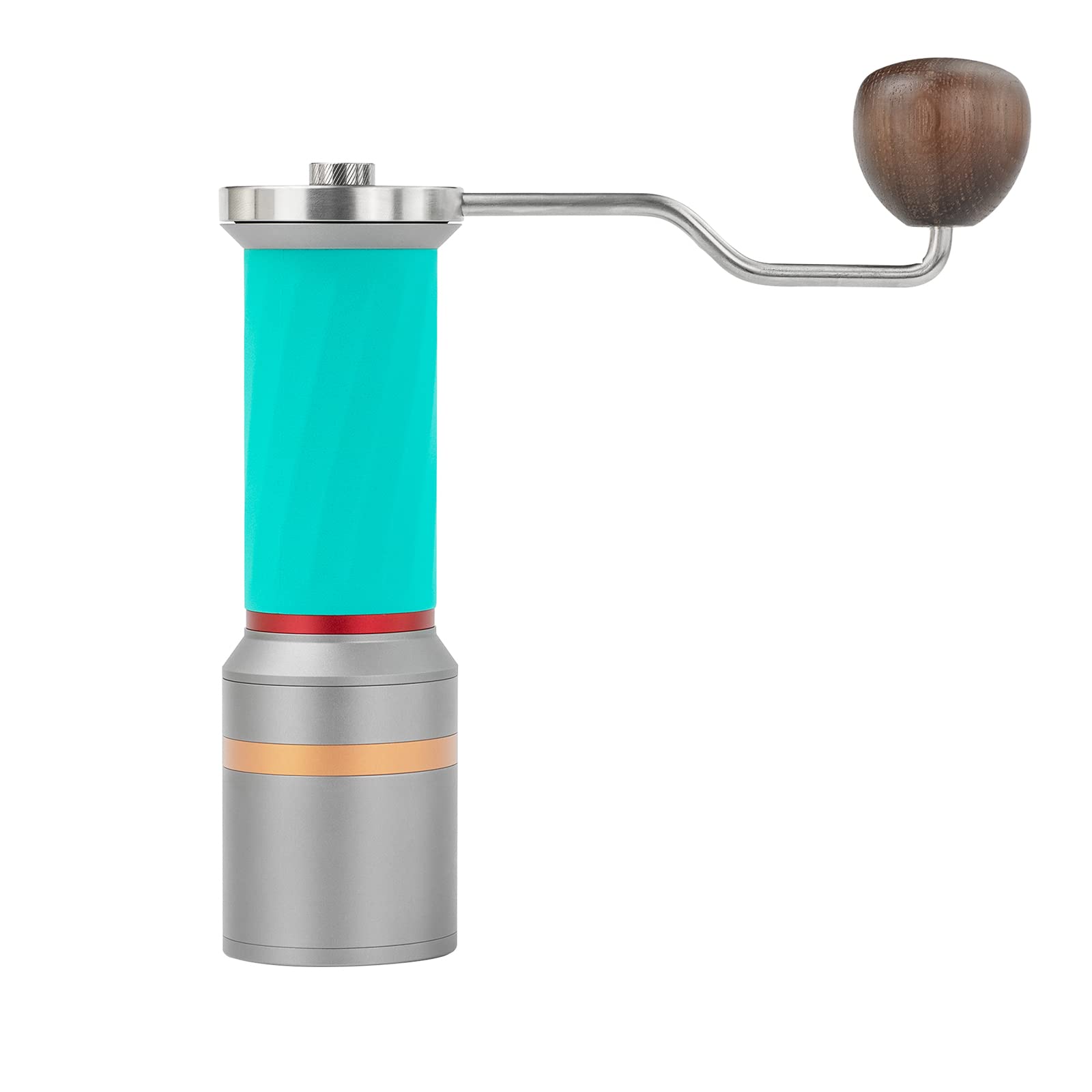 Premium Manual Coffee Grinder with Dual Stainless Steel Conical Burrs - Adjustable Coarse to Fine Grind Settings, 35g Magnetic Catch Cup - Perfect for Home, Office & Travel Coffee Brewing