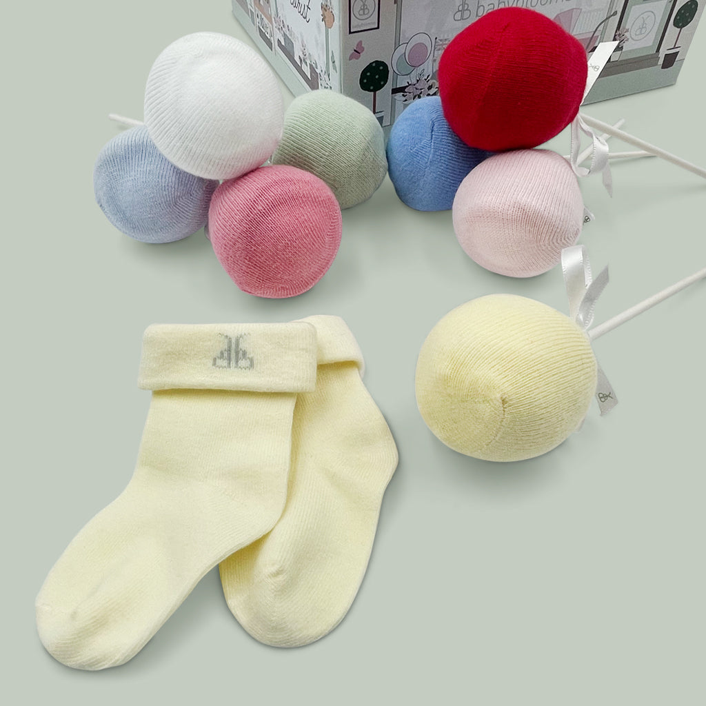 Baby Socks with Non-Slip Grips - Soft Cotton Infant Socks for Newborns & Toddlers (0-24 Months) - Perfect for Crawling, Walking & Playtime