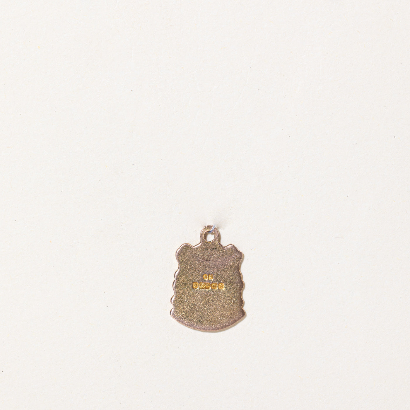 Vintage 1960s 9K Yellow Gold Scottish Thistle Charm Pendant - Perfect for Celtic Jewelry Collections, Gift Giving & Special Occasions